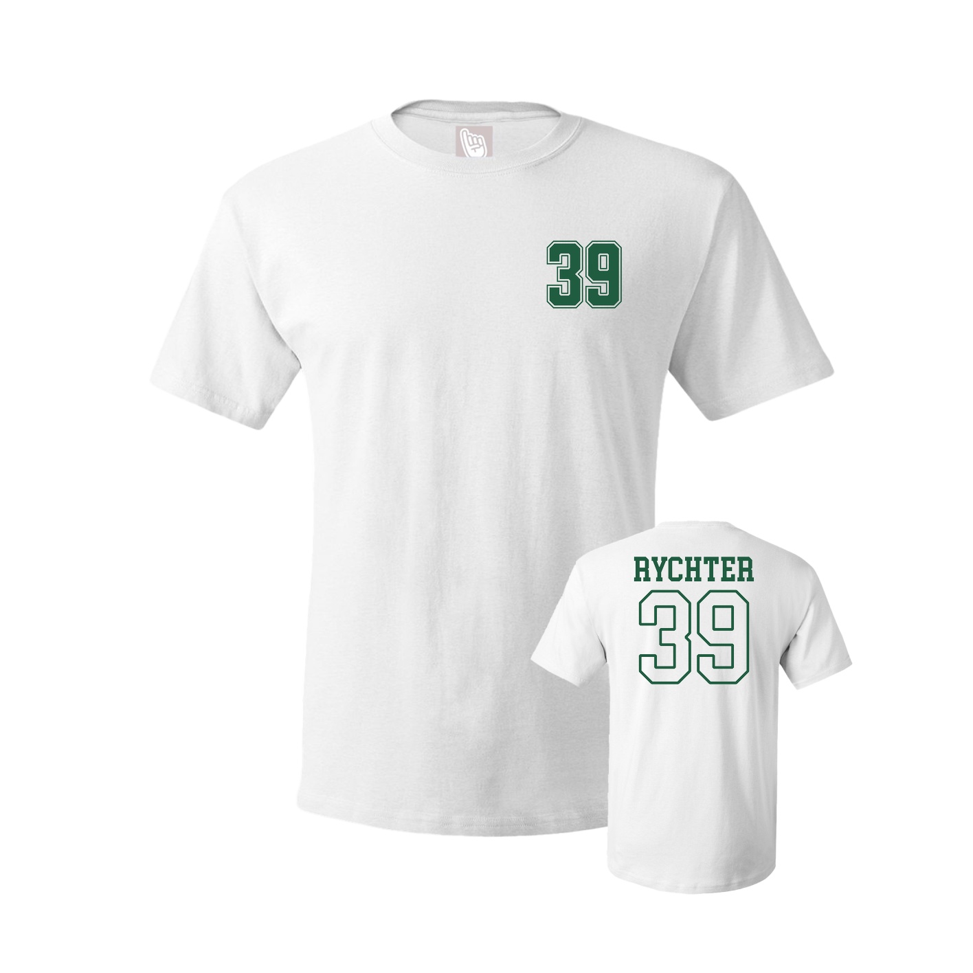Youth Tee — Chest Back in White