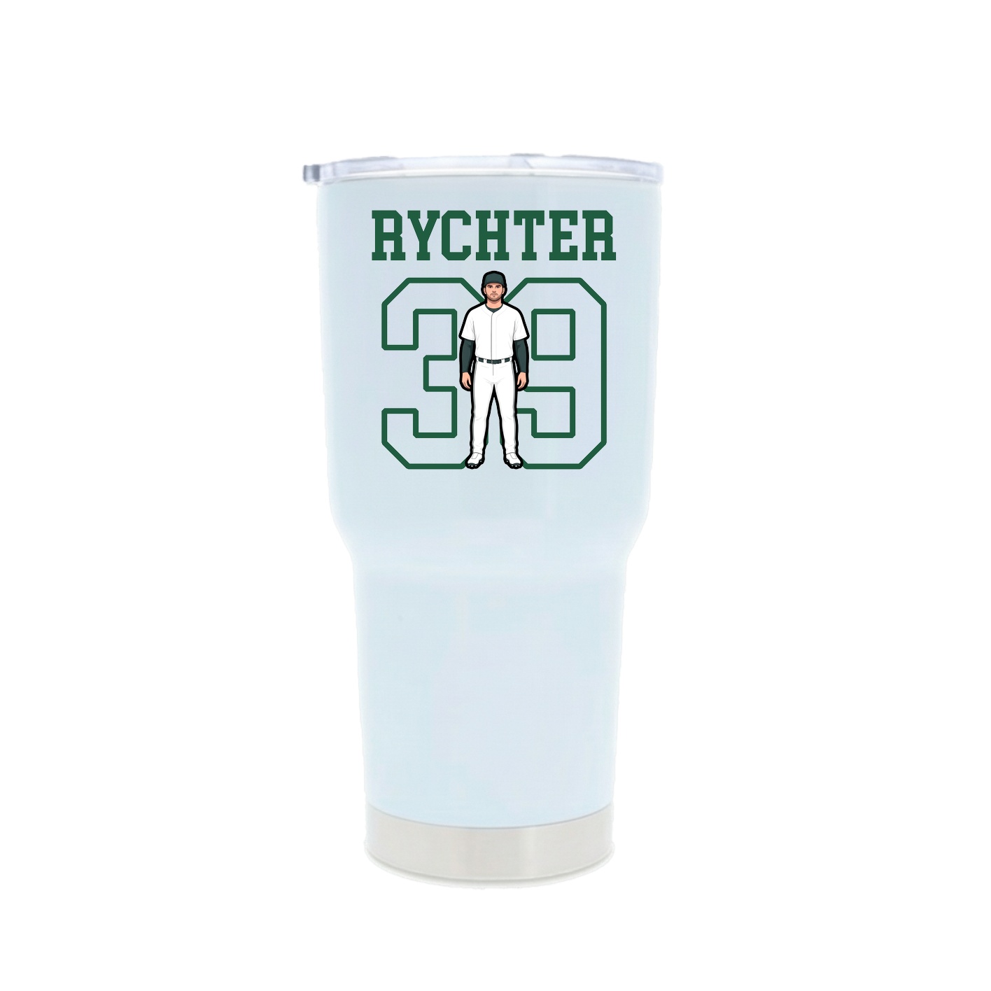 30oz Stainless Steel Tumbler — Shirsey in White
