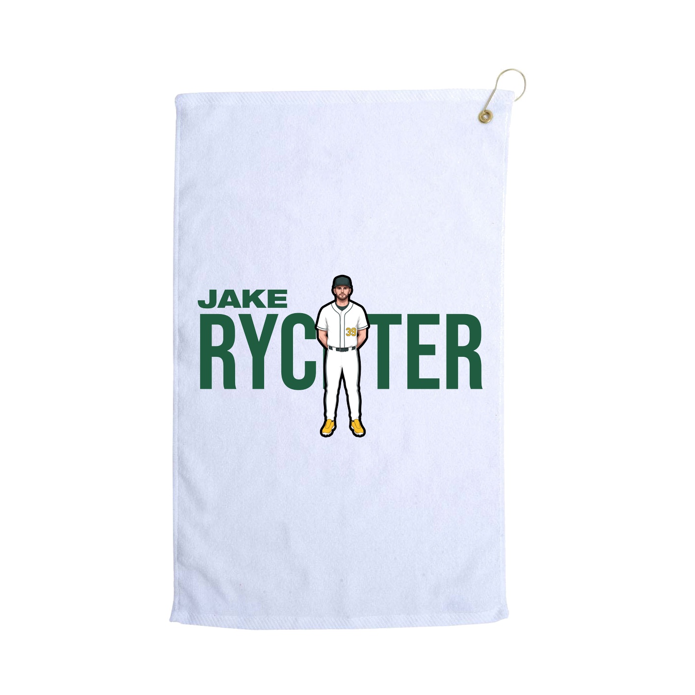 Golf Towel — Player Name in White
