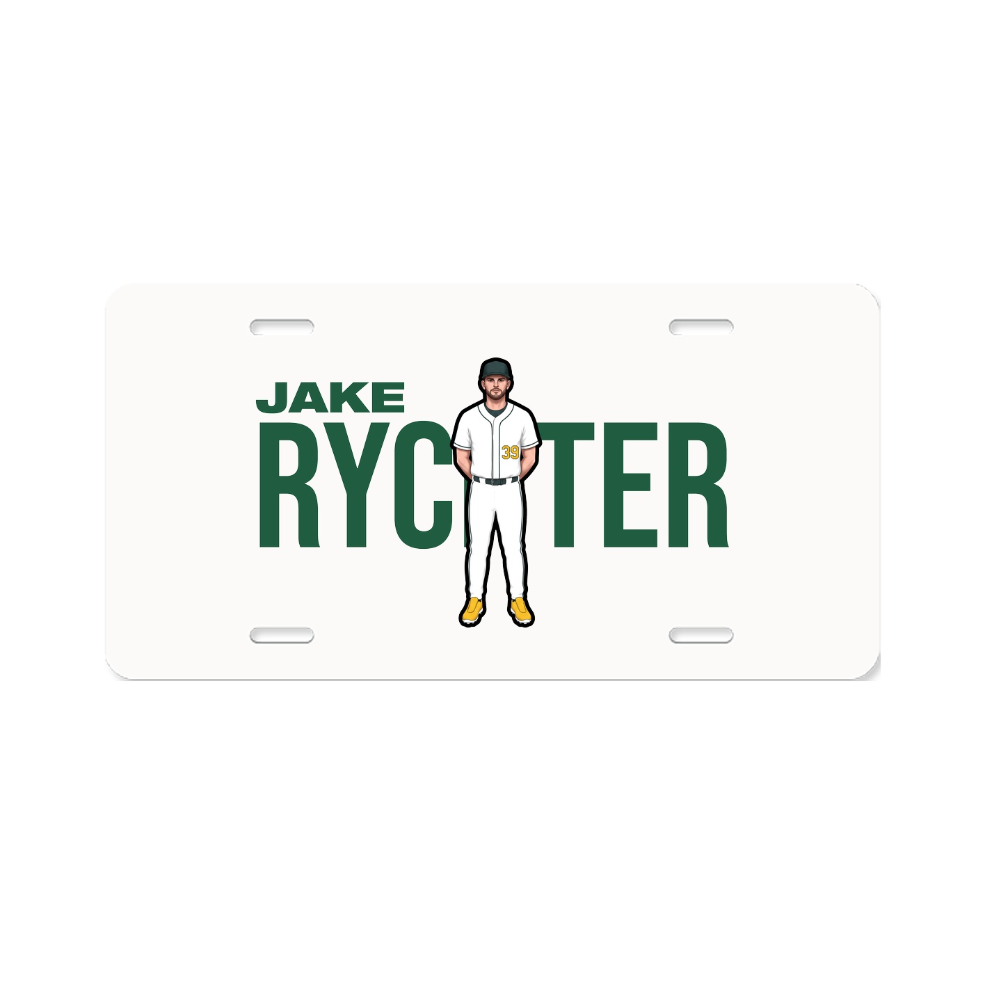 License Plate — Player Name in Classic