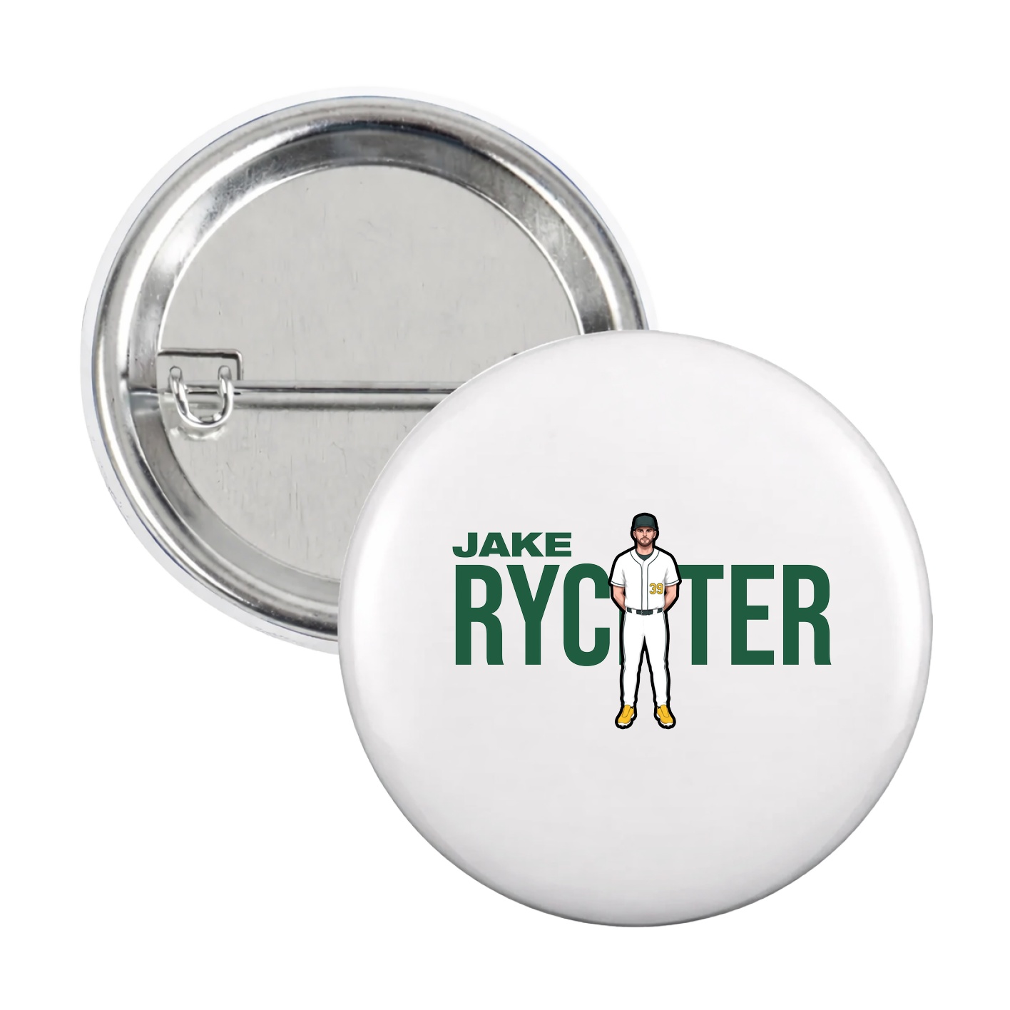 Game Day Button — Player Name in White