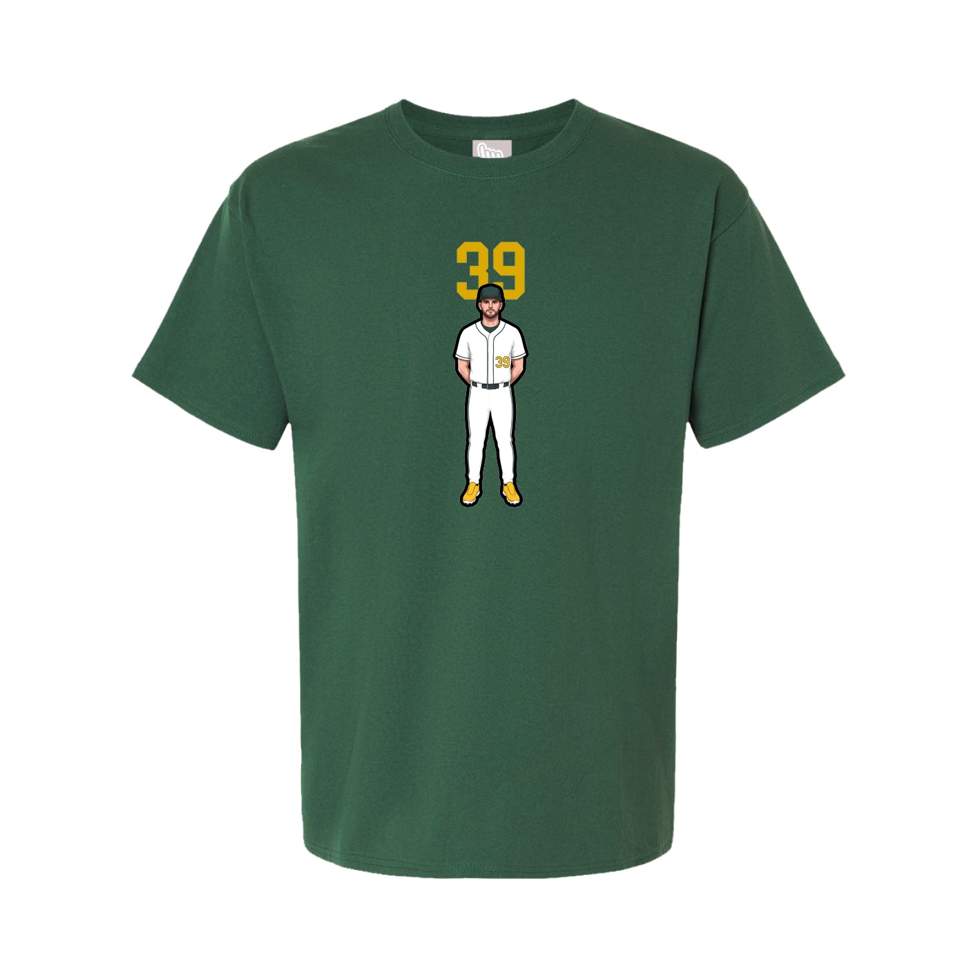 Youth Tee — Number Top in Green