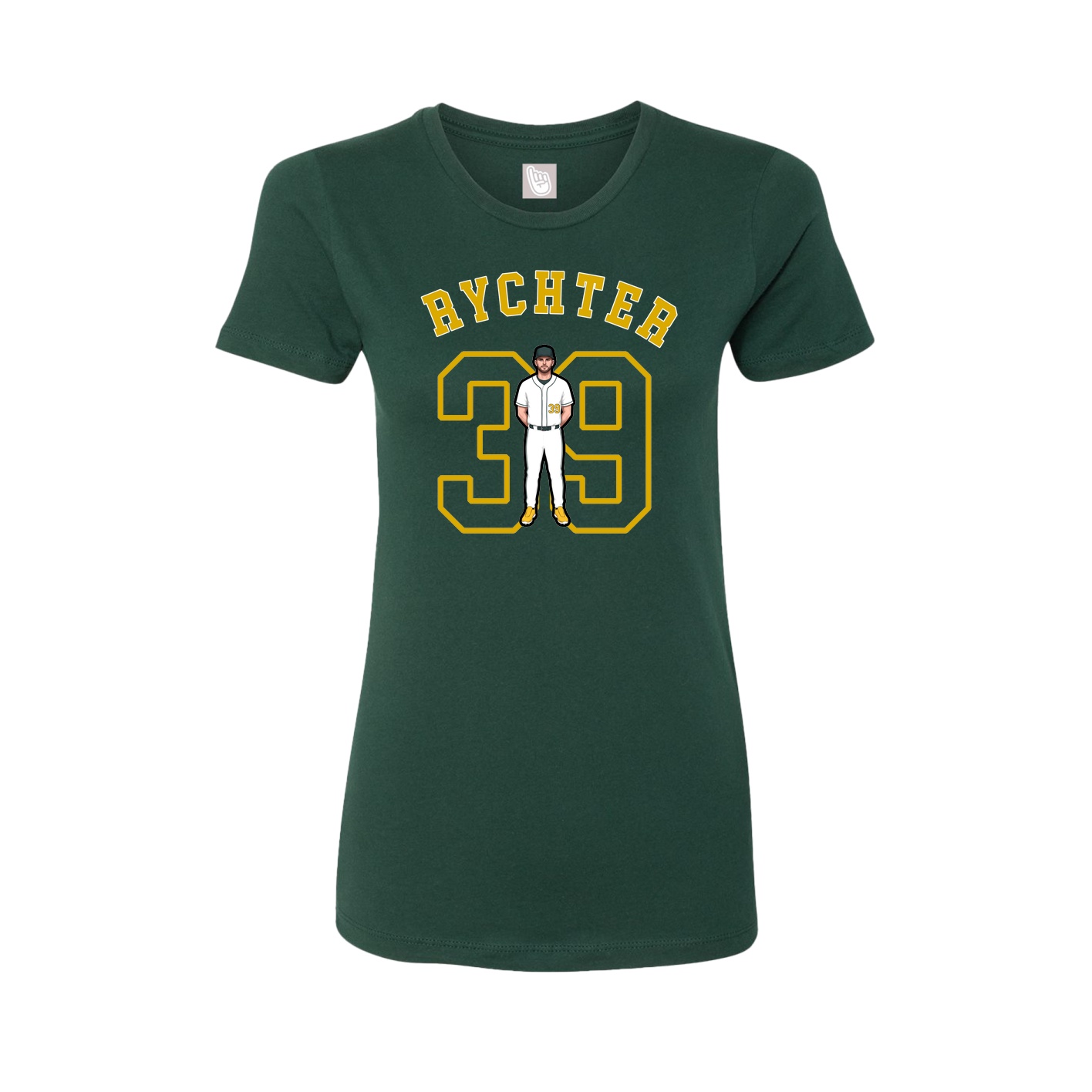 Fitted Women's Tee — Shirsey Arch in Green