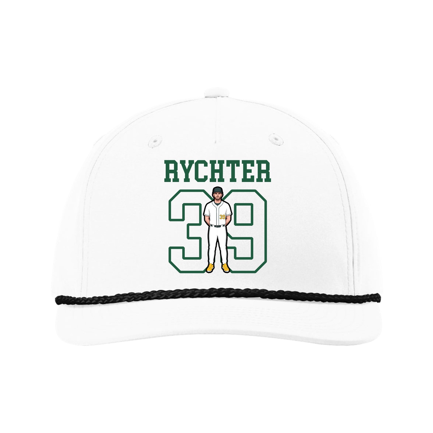 Five-Panel Classic Rope Cap — Shirsey in White