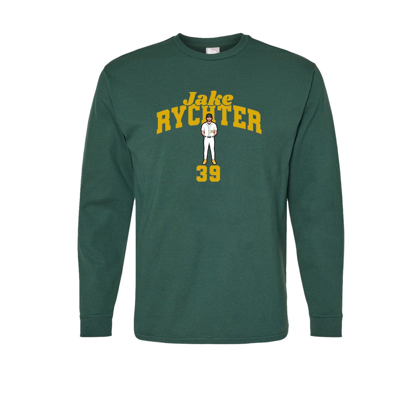 Long Sleeve Tee — Signature Arch in Green