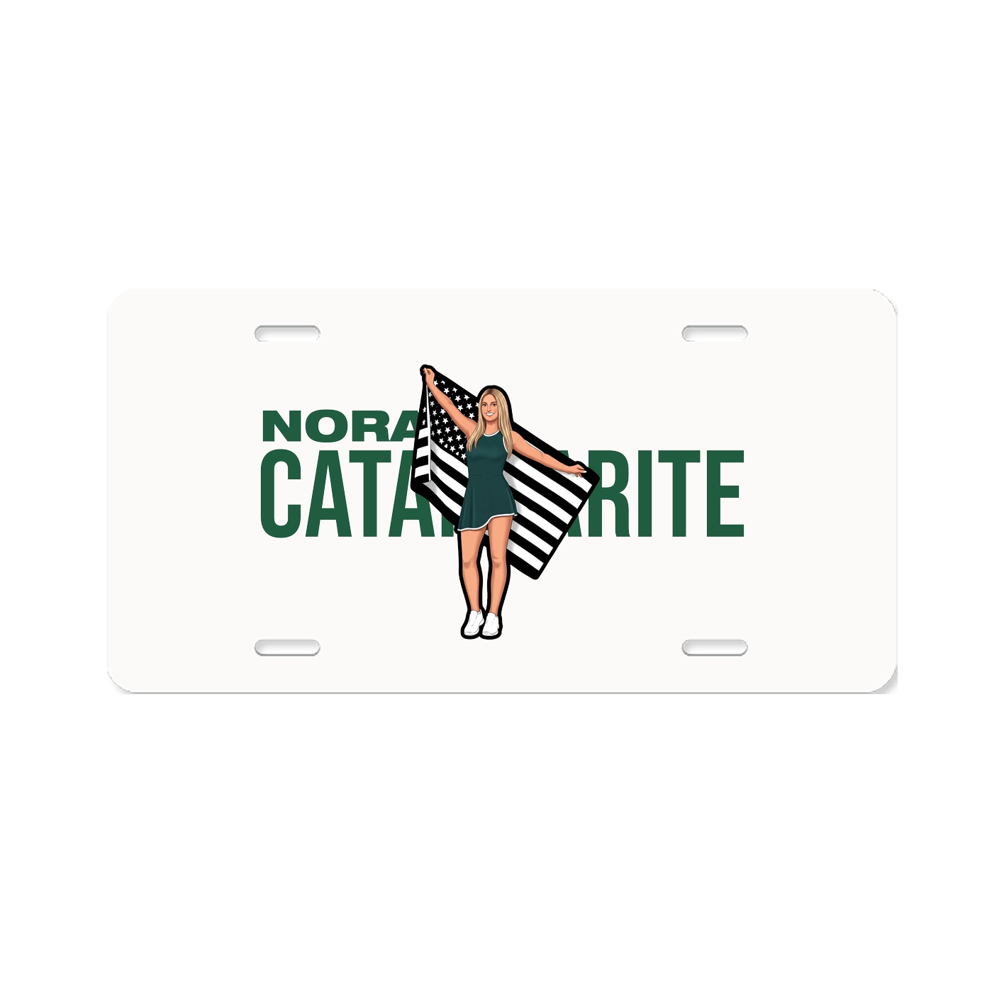 License Plate — Player Name in Classic