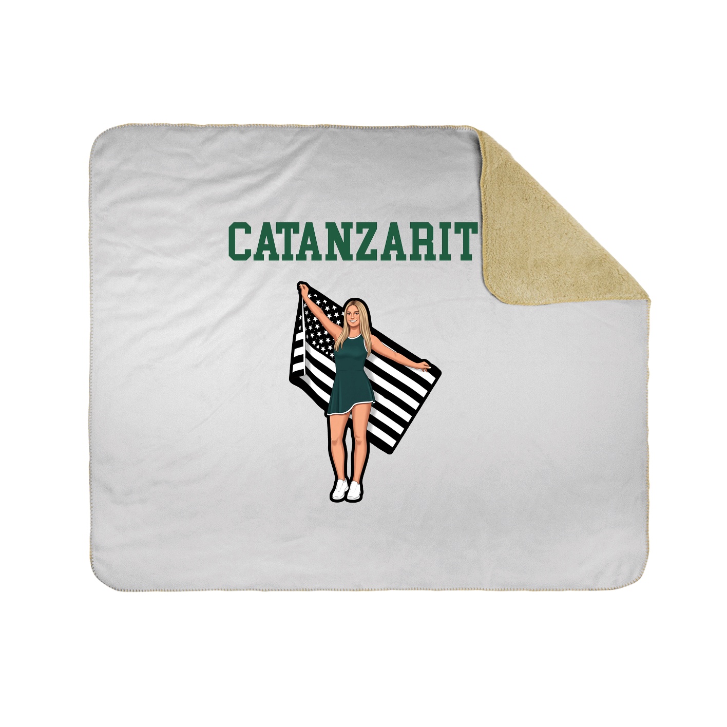 Throw Blanket — Shirsey in White