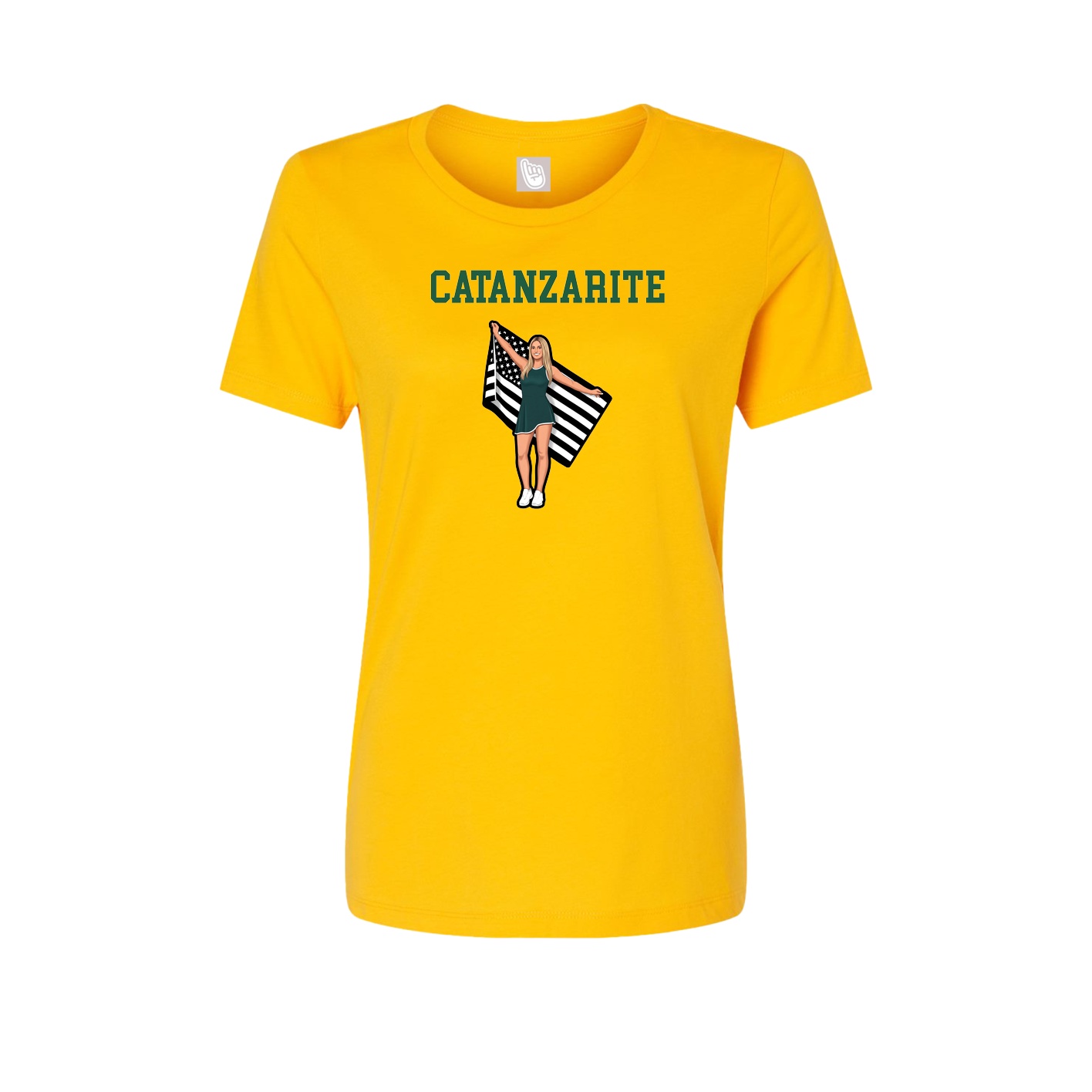 Fitted Women's Tee — Shirsey in Gold