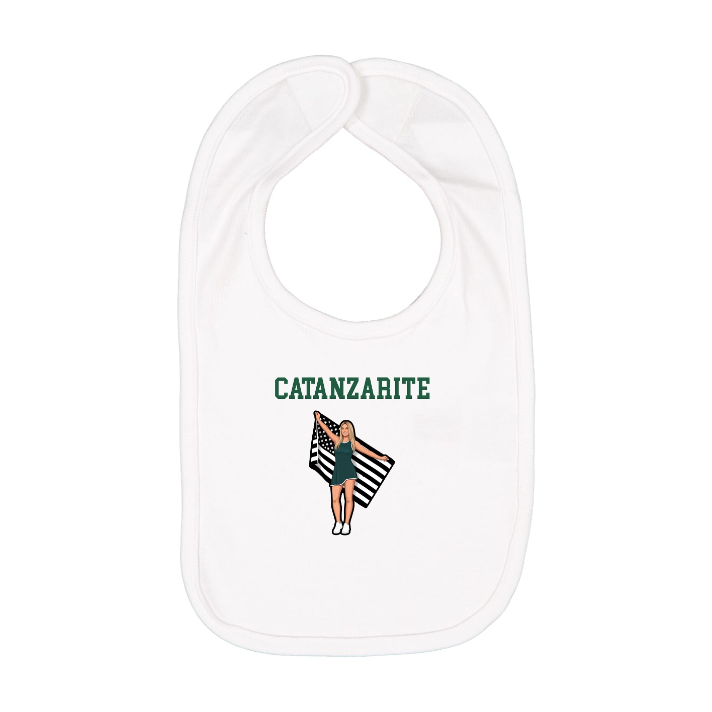 Infant Bib — Shirsey in White