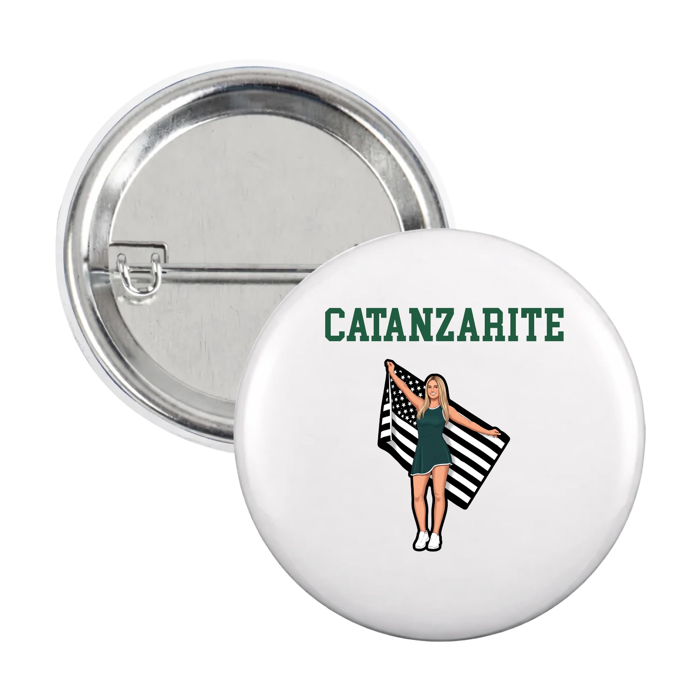 Game Day Button — Shirsey in White