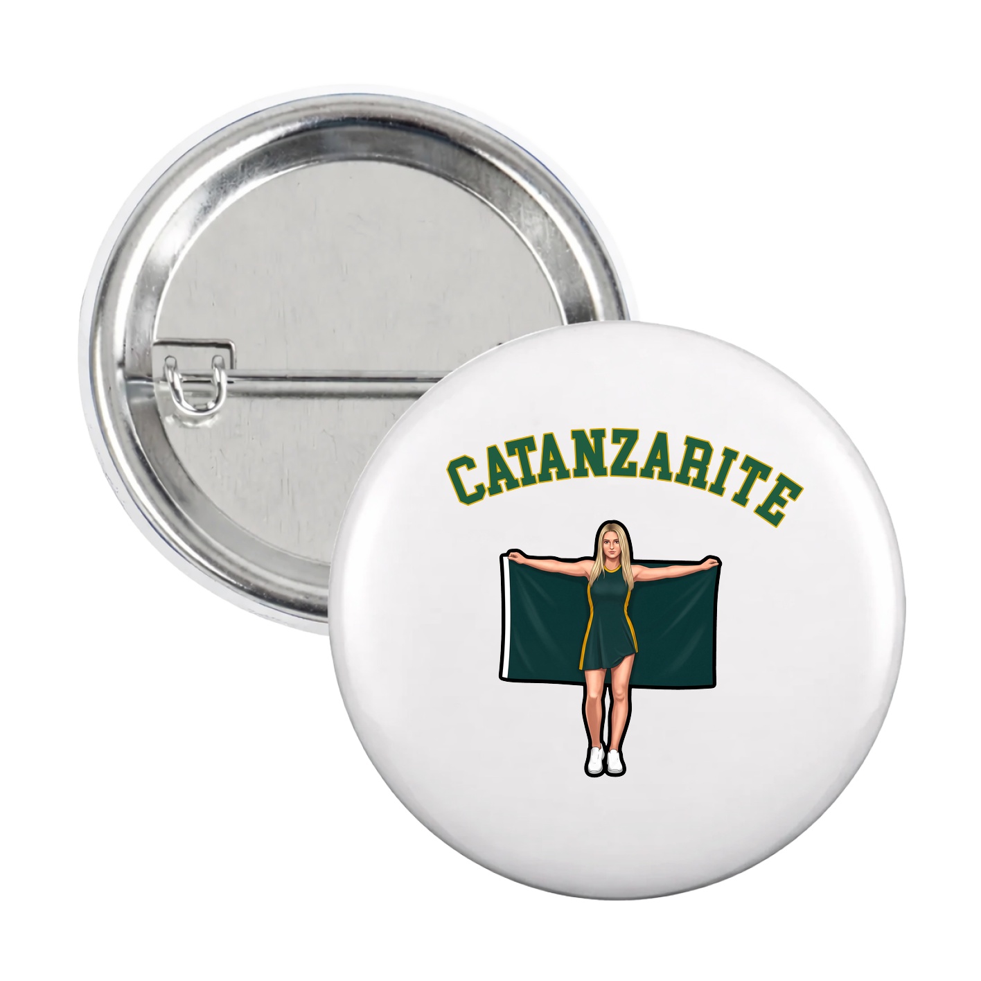 Game Day Button — Shirsey Arch in White