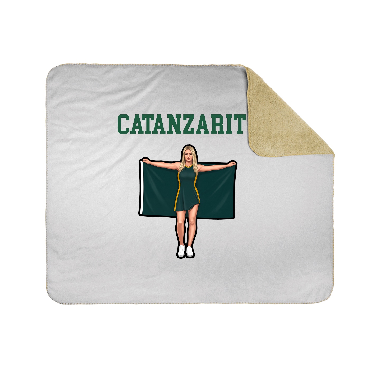 Throw Blanket — Shirsey in White