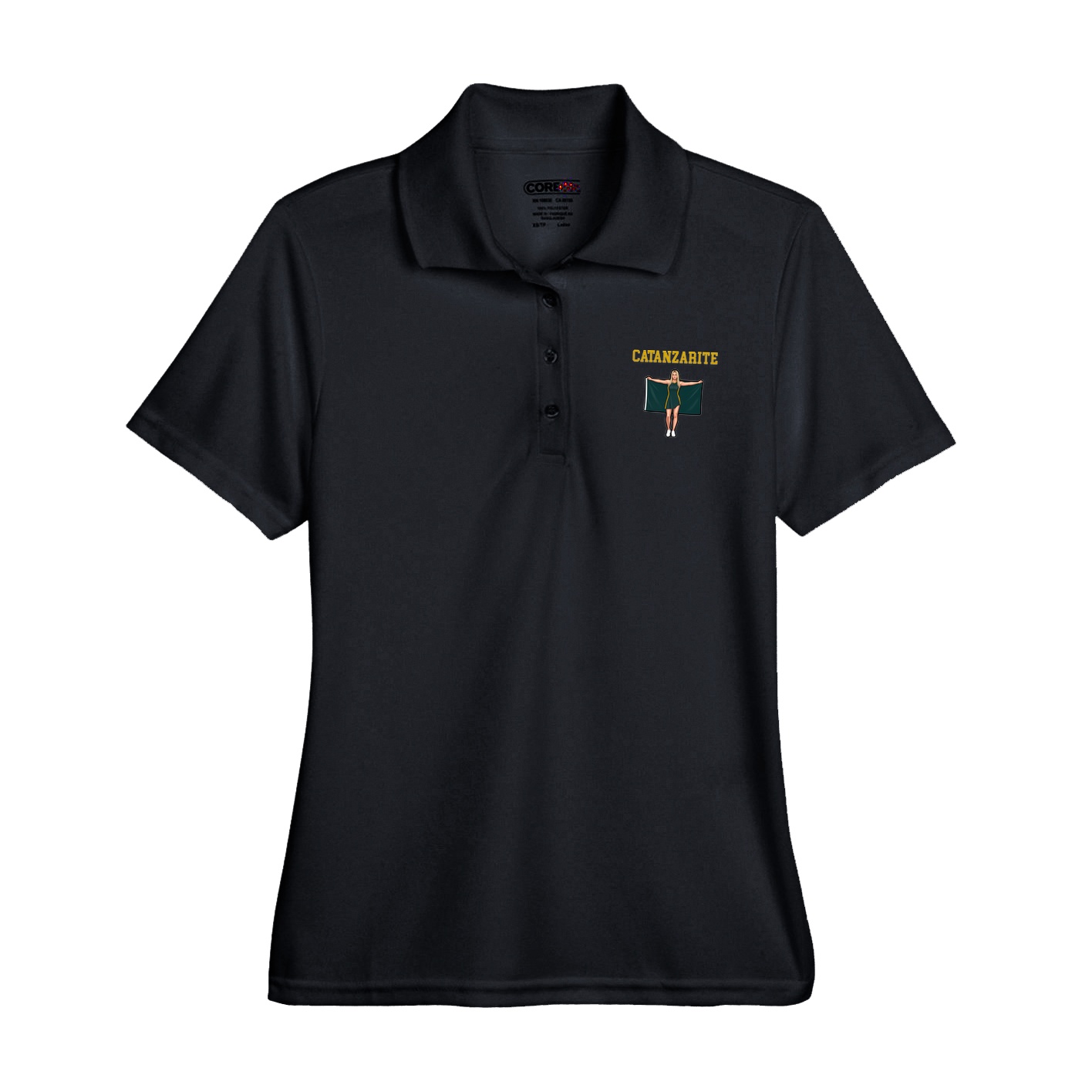 Womens Performance Polo — Shirsey in Black