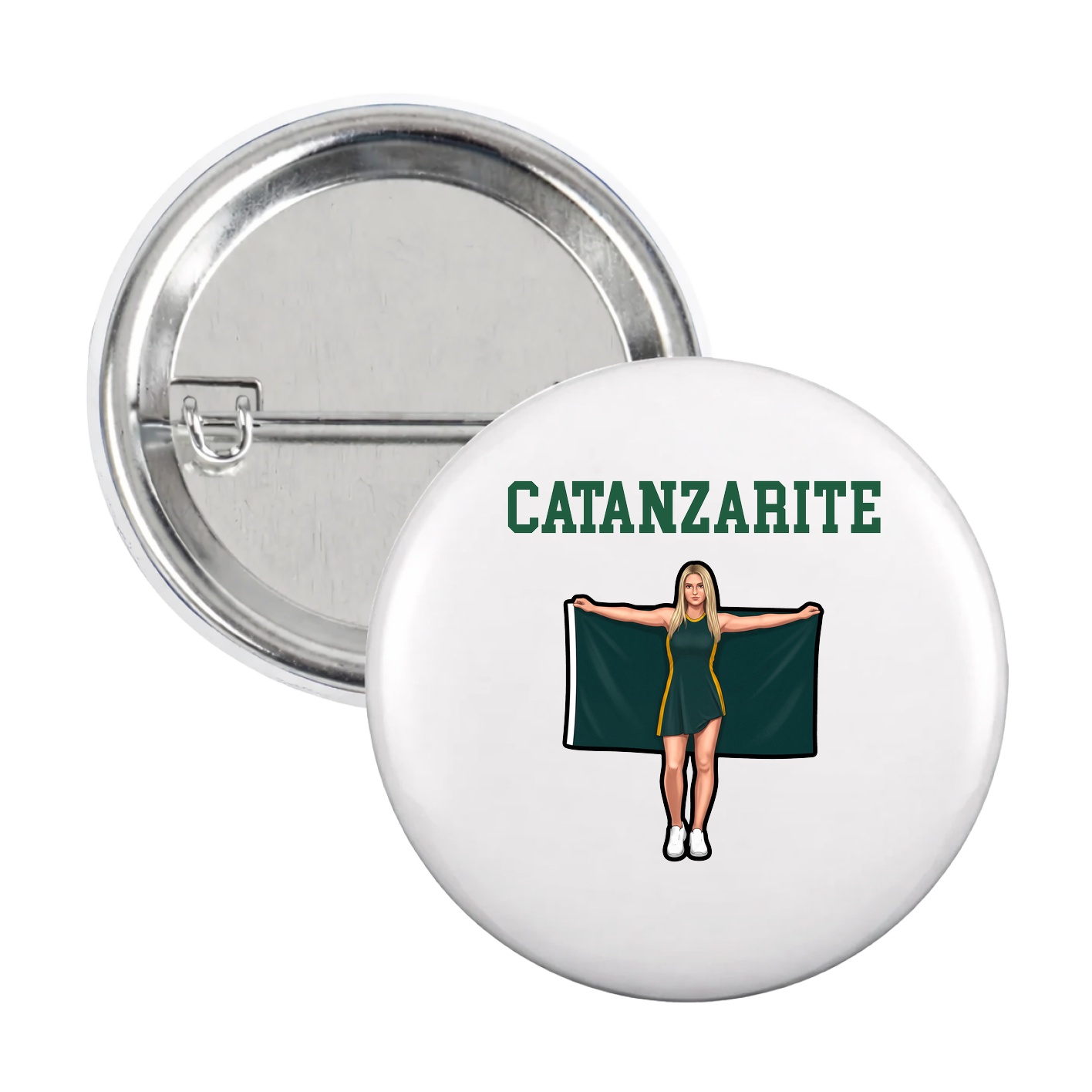 Game Day Button — Shirsey in White
