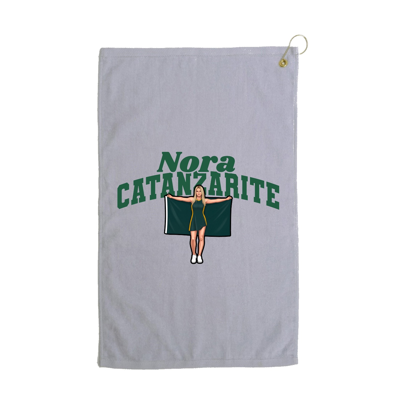 Golf Towel — Signature Arch in Grey