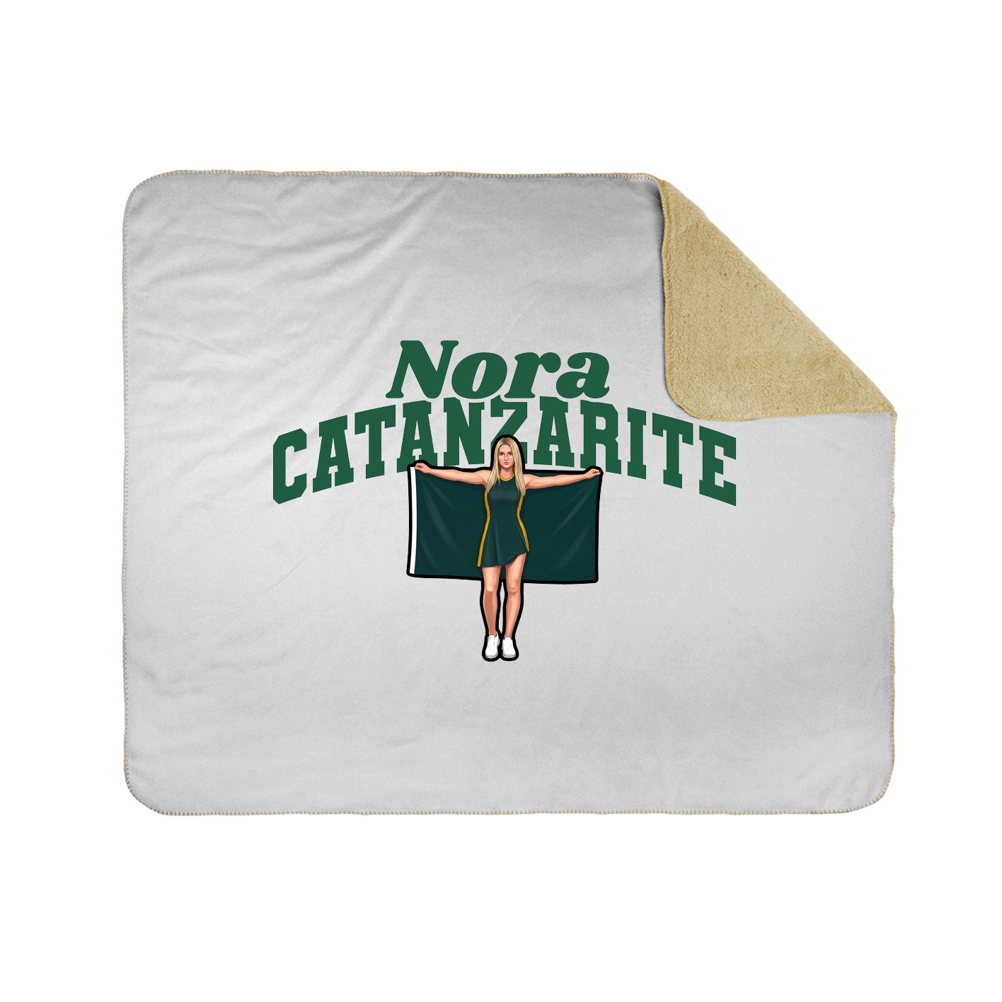 Throw Blanket — Signature Arch in White