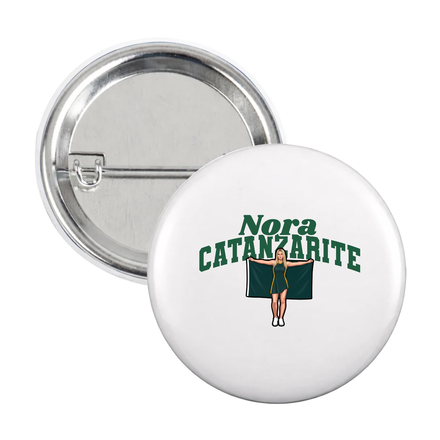 Game Day Button — Signature Arch in White