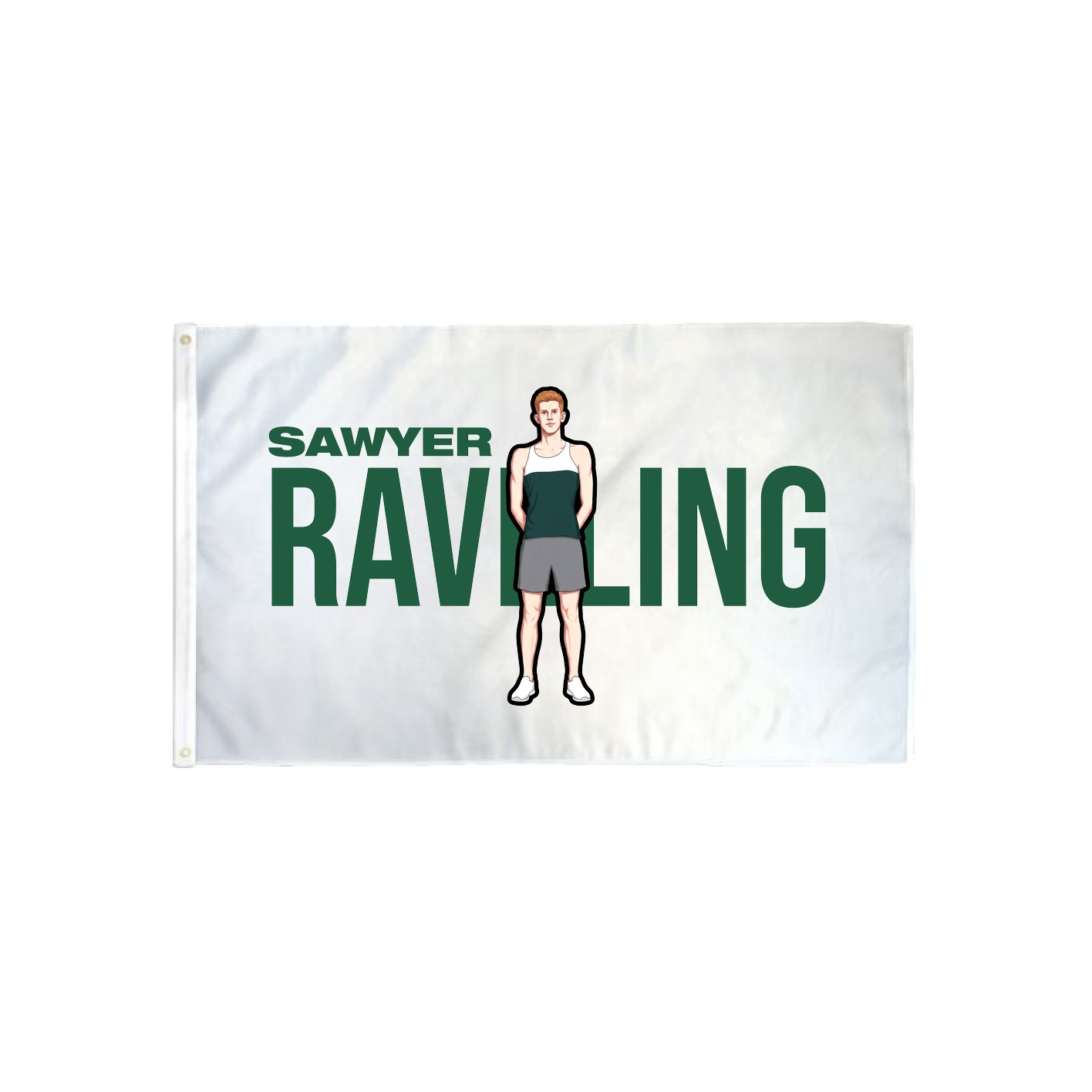 3x5 Flag — Player Name in Classic