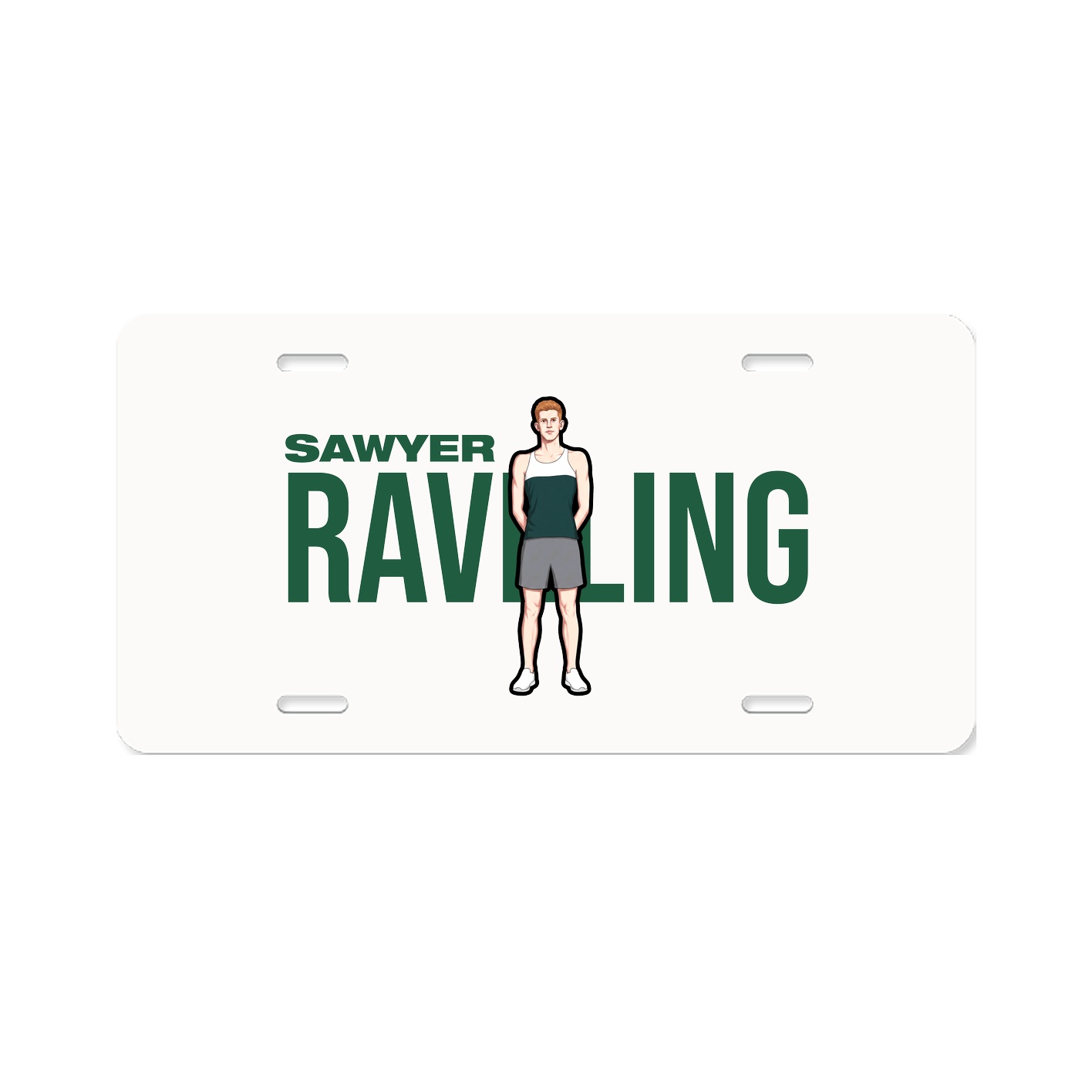 License Plate — Player Name in Classic