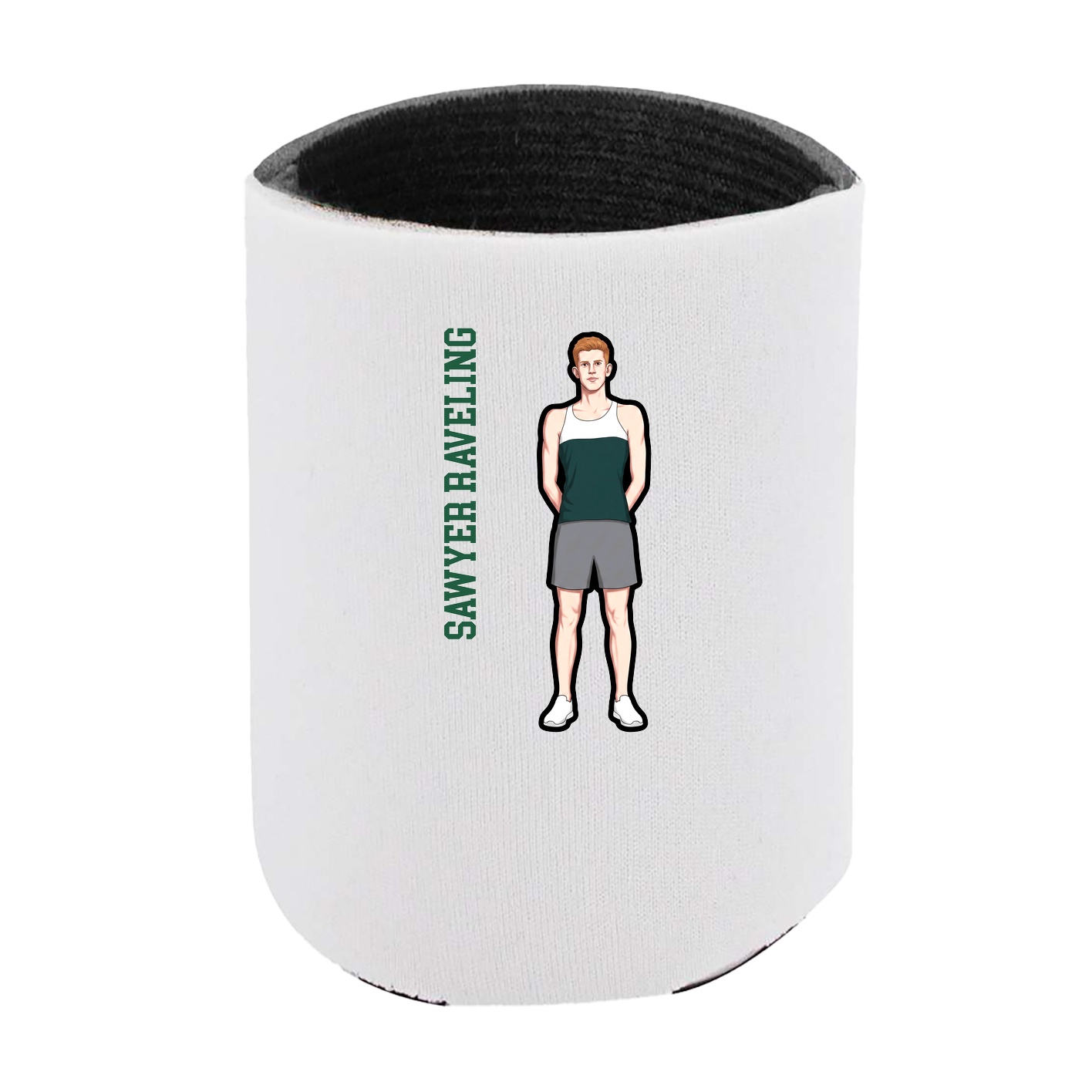 Can Holder — Name Vertical in White