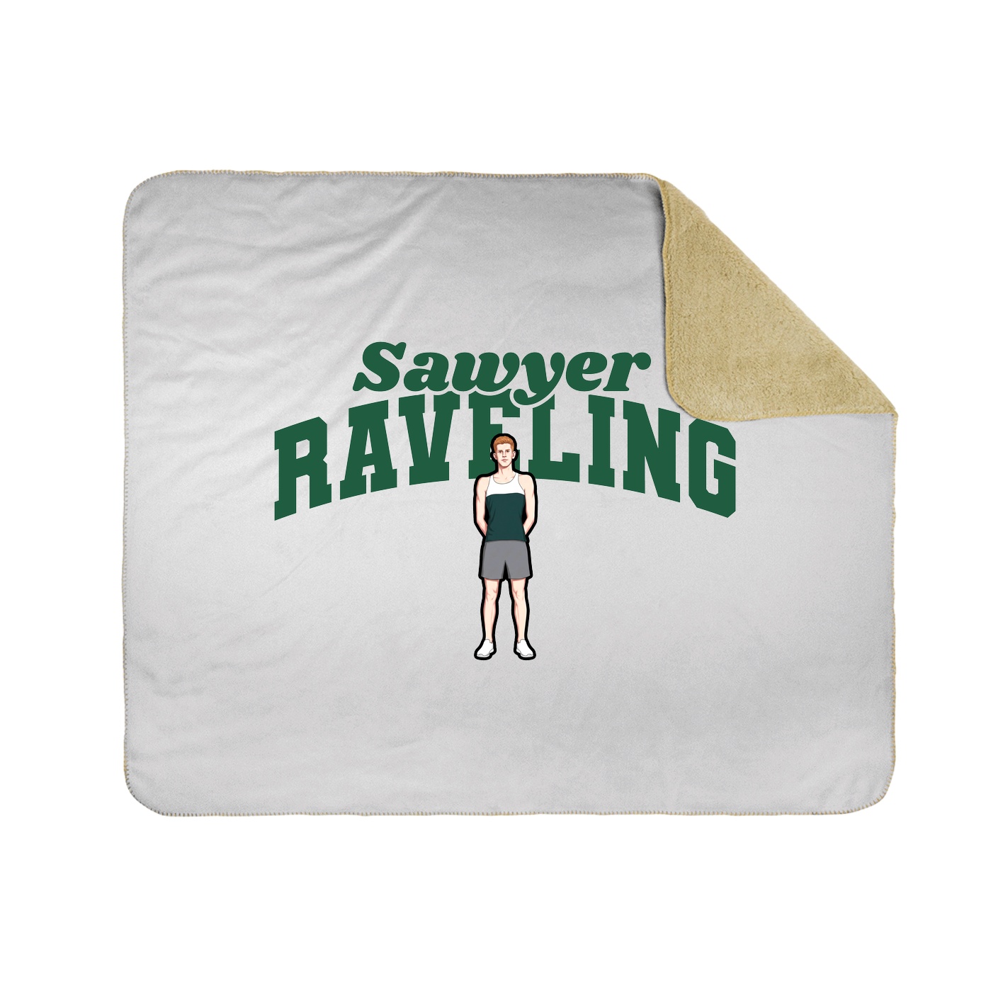 Throw Blanket — Signature Arch in White