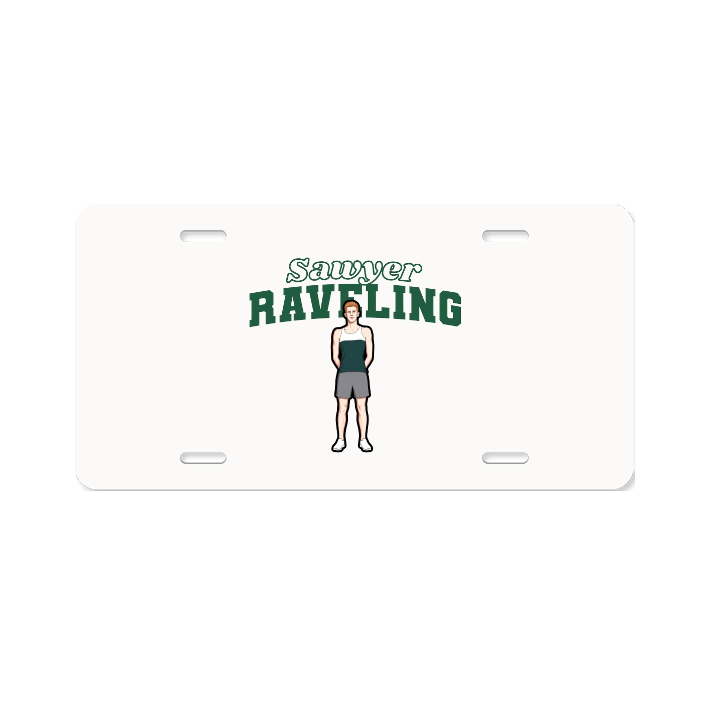 License Plate — Name Arch in Classic