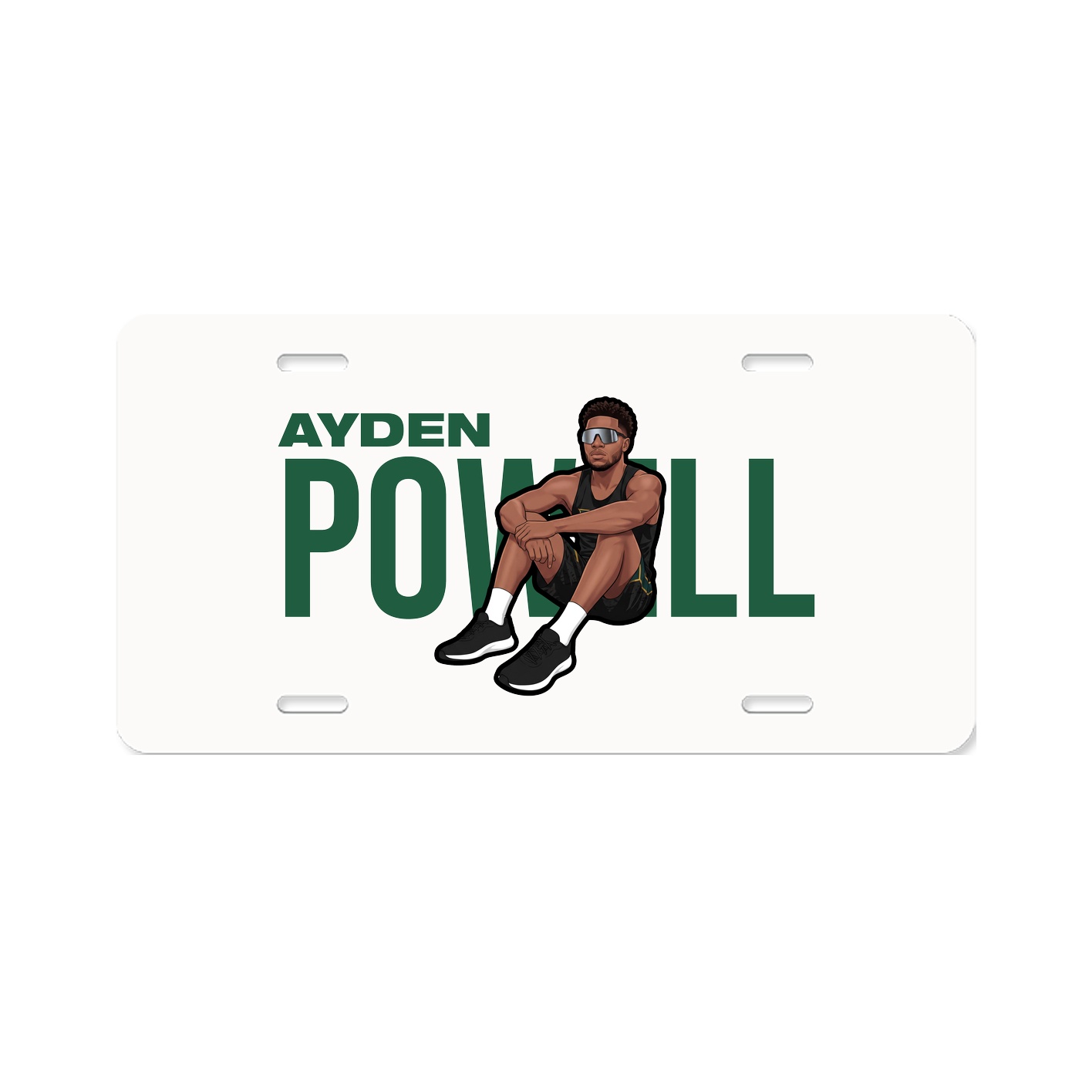License Plate — Player Name in Classic