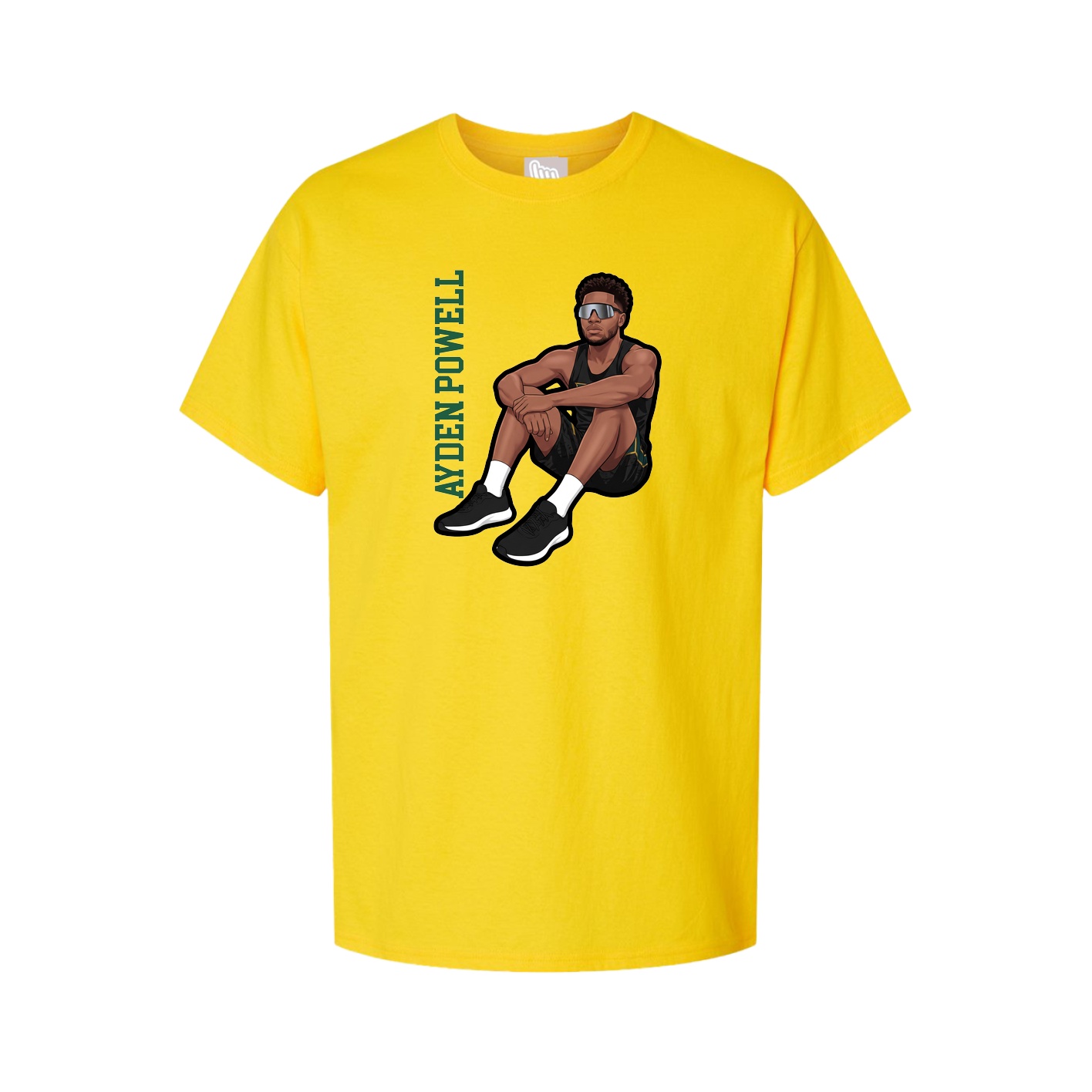 Tee — Name Vertical in Gold