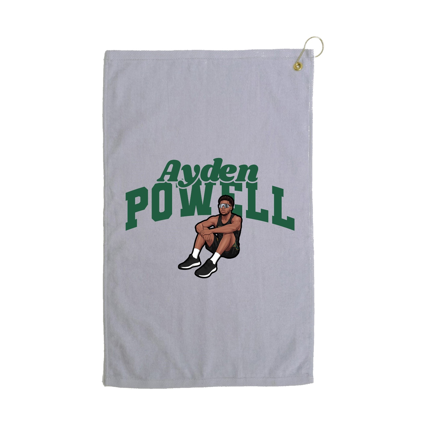Golf Towel — Signature Arch in Grey