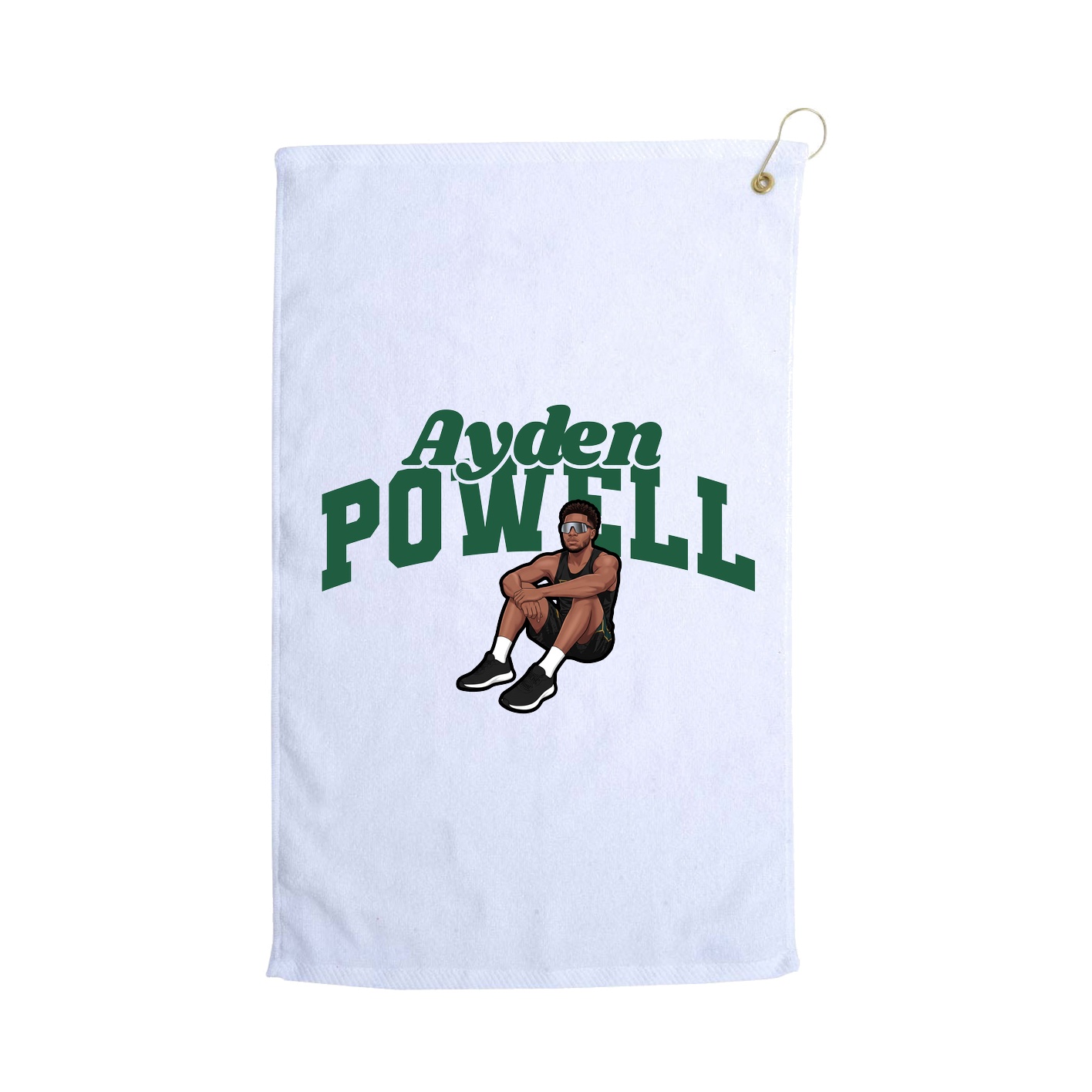 Golf Towel — Signature Arch in White