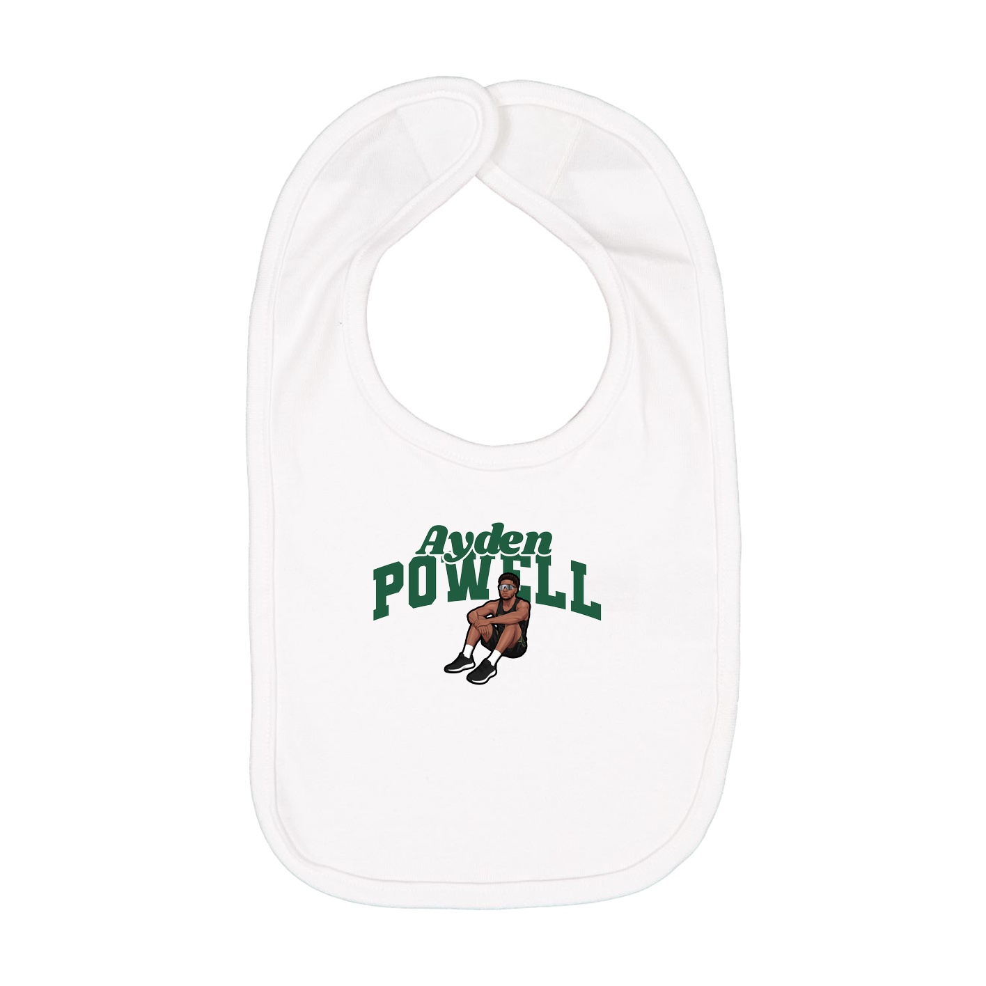 Infant Bib — Signature Arch in White