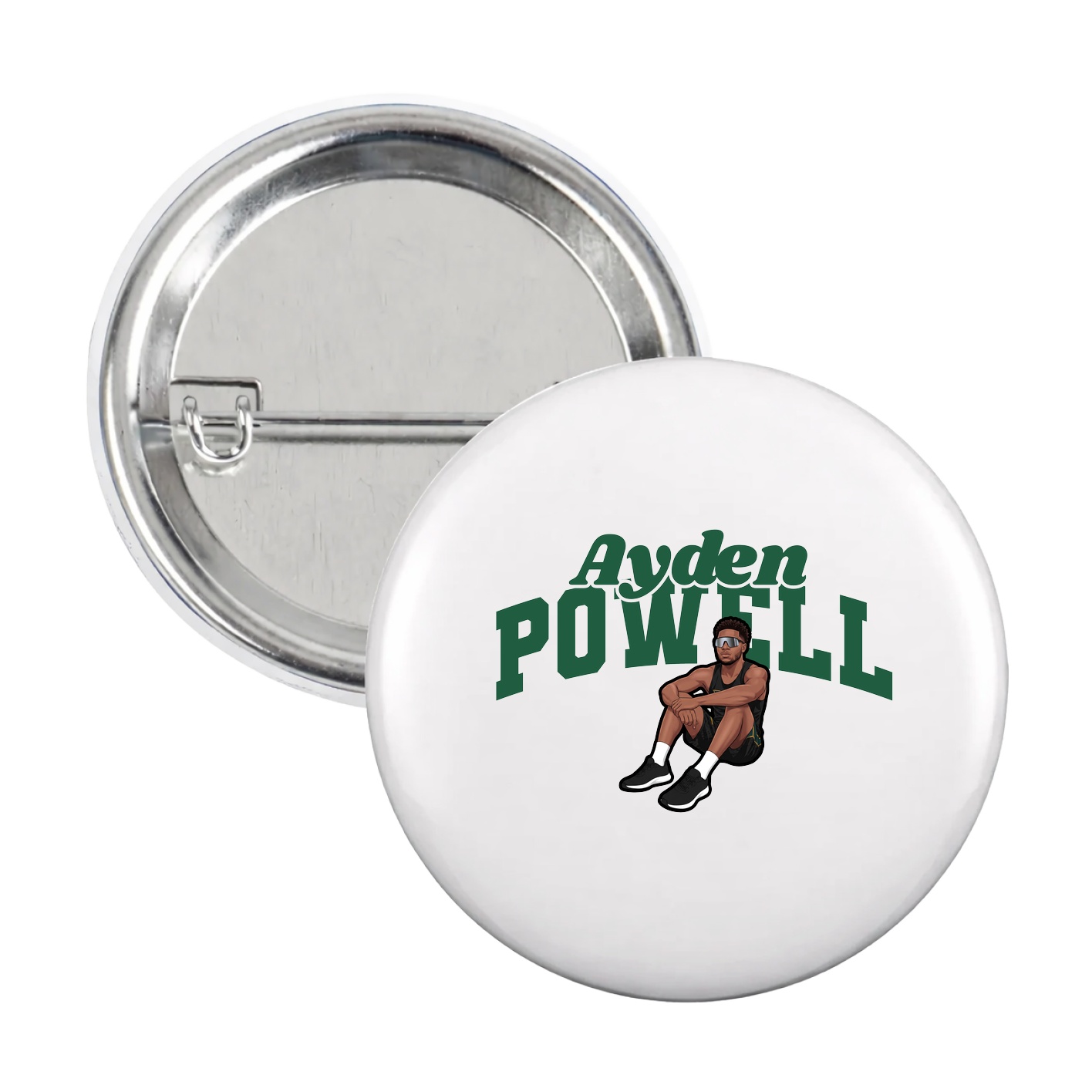 Game Day Button — Signature Arch in White