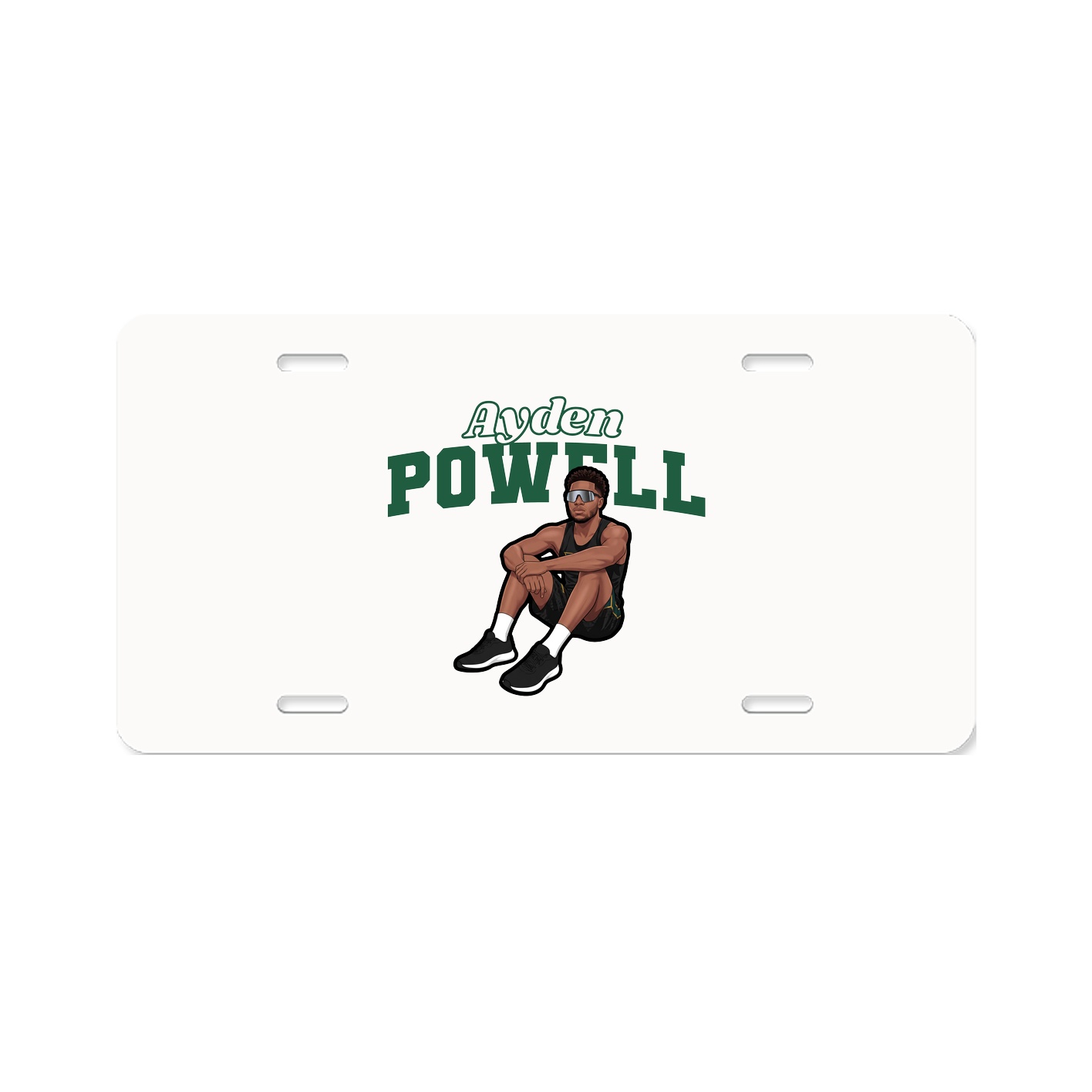 License Plate — Name Arch in Classic