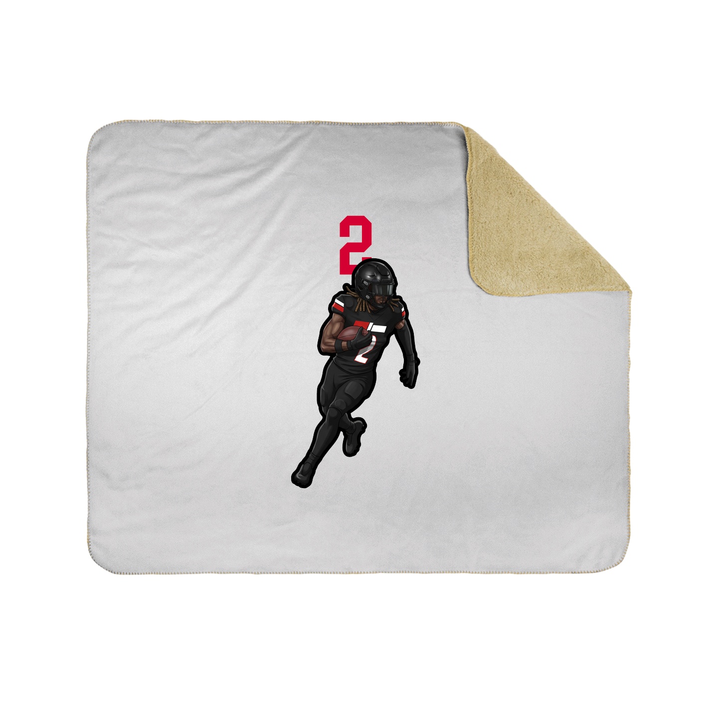 Throw Blanket — Number Top in White