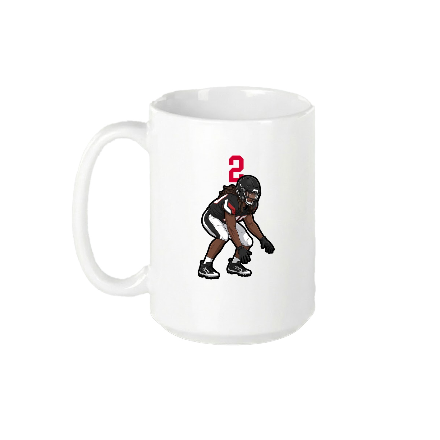 15oz Coffee Mug — Number Top in White