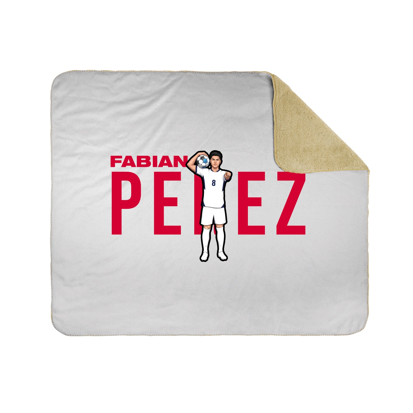 Throw Blanket — Player Name in White
