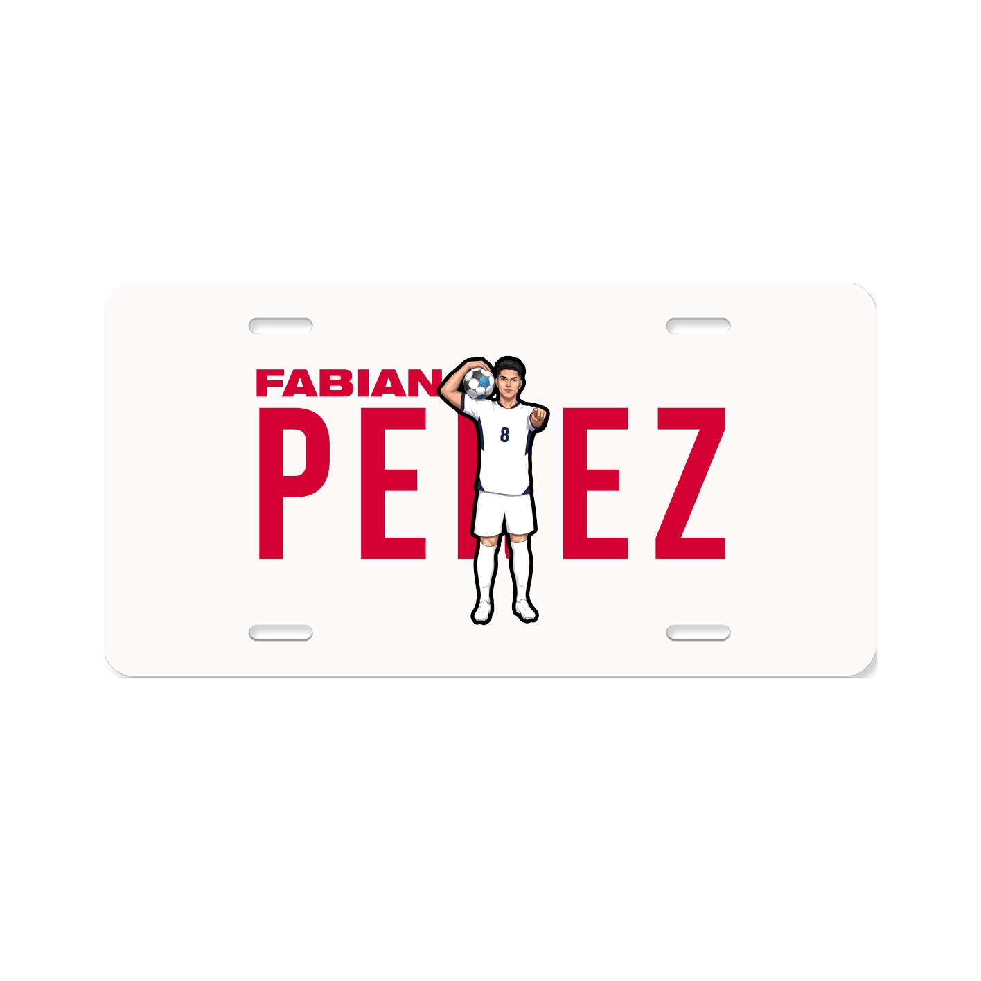 License Plate — Player Name in Classic