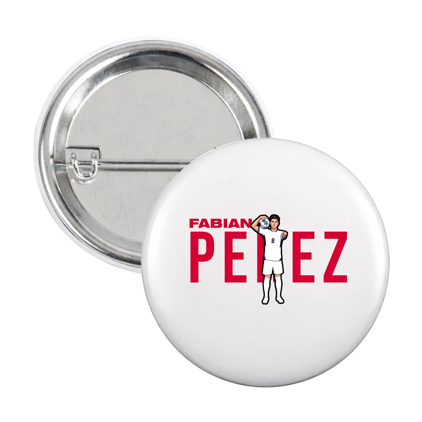 Game Day Button — Player Name in White
