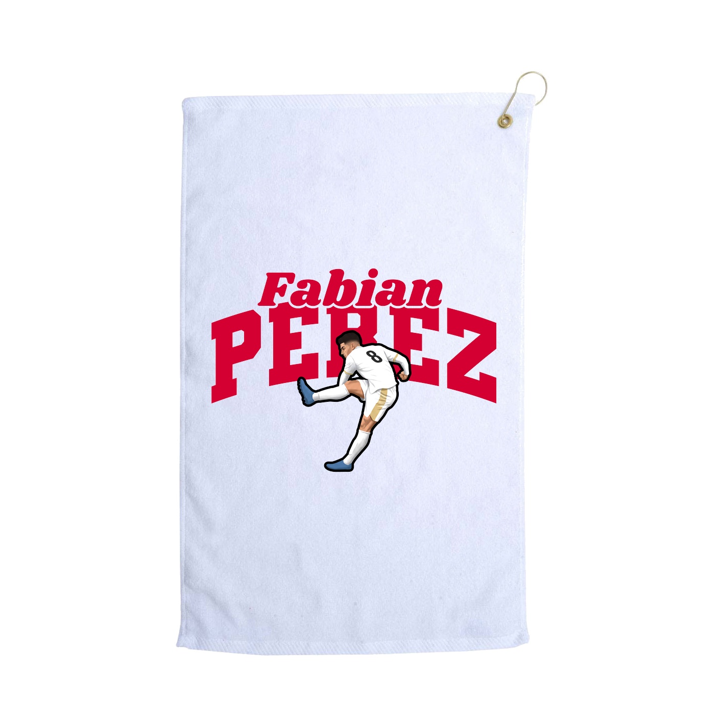 Golf Towel — Signature Arch in White