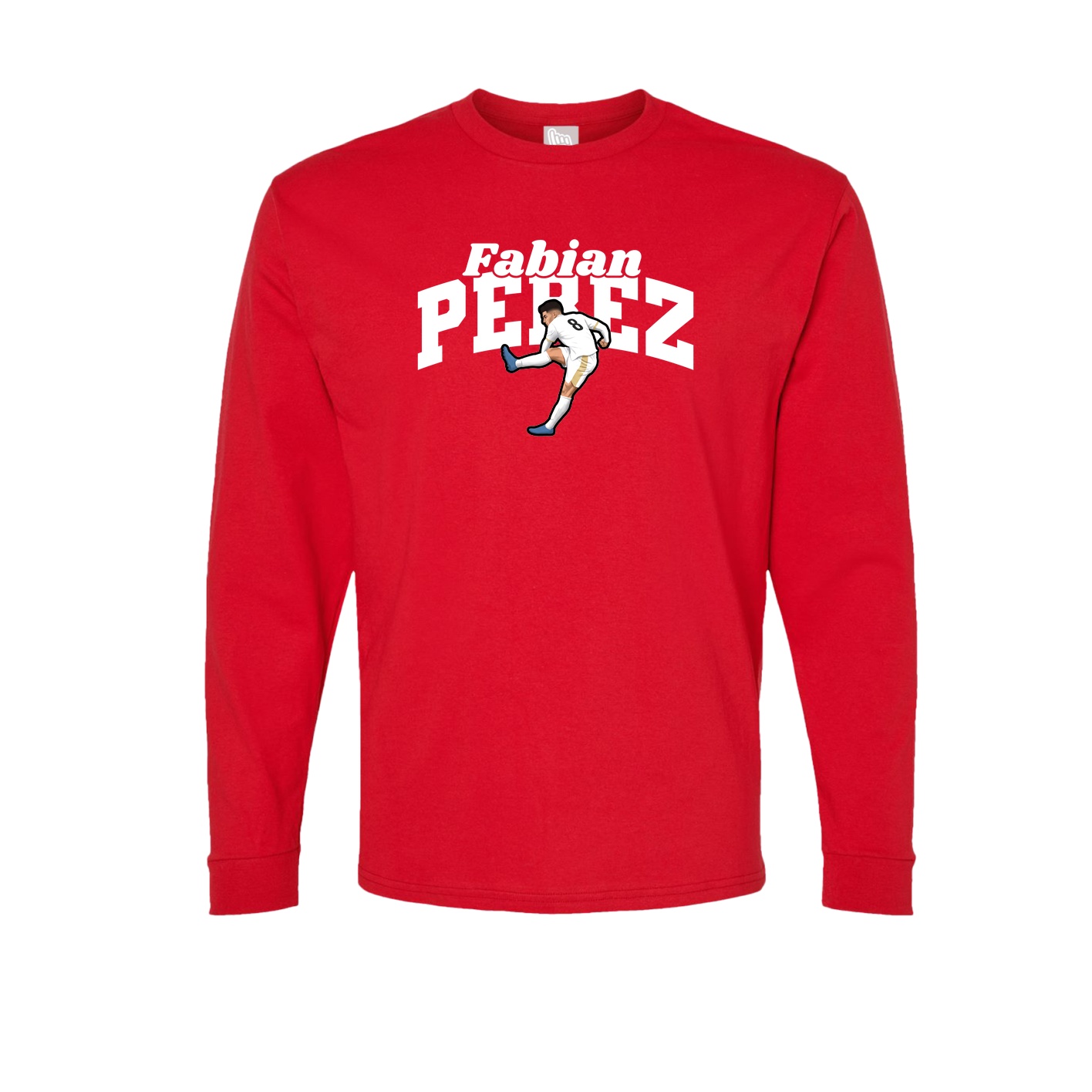 Long Sleeve Tee — Signature Arch in Red