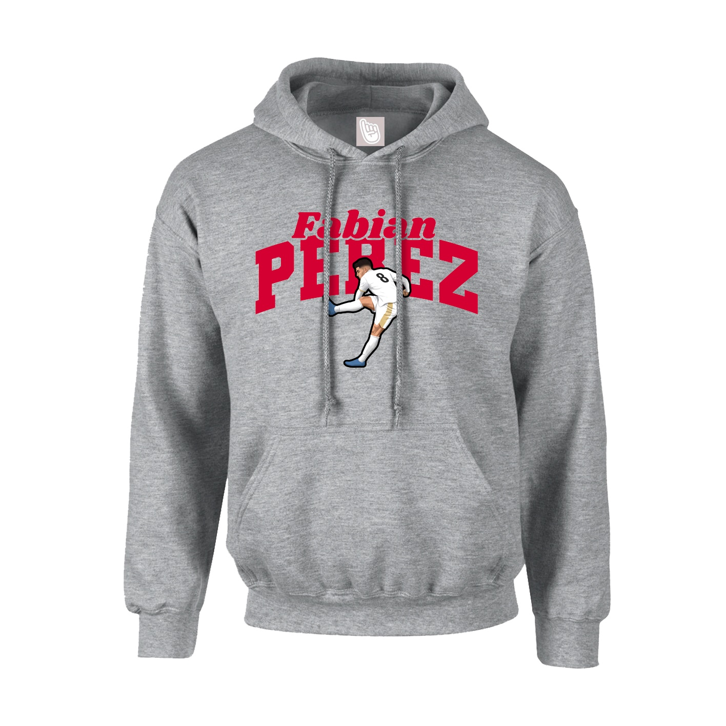 Youth Hoodie — Signature Arch in Grey