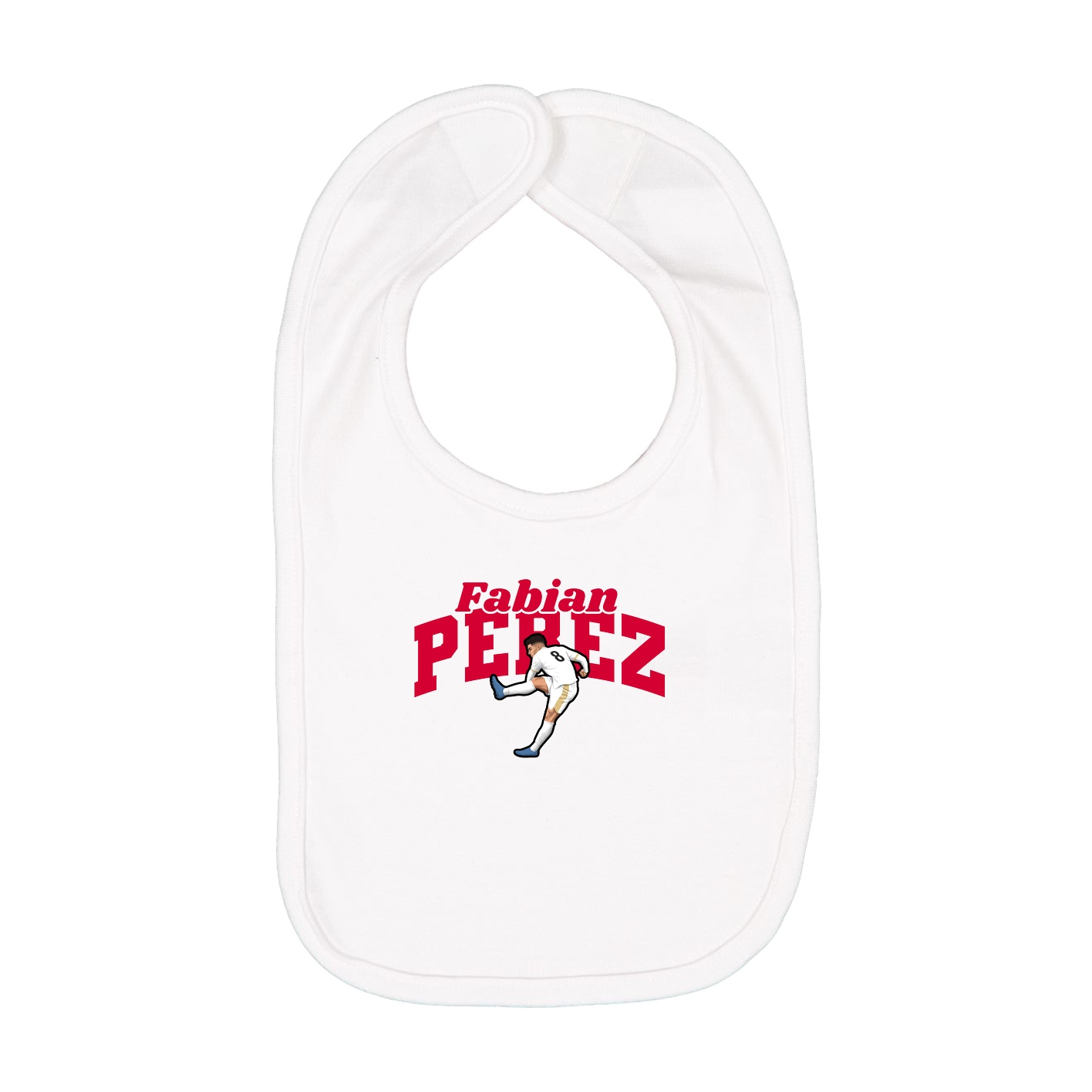 Infant Bib — Signature Arch in White