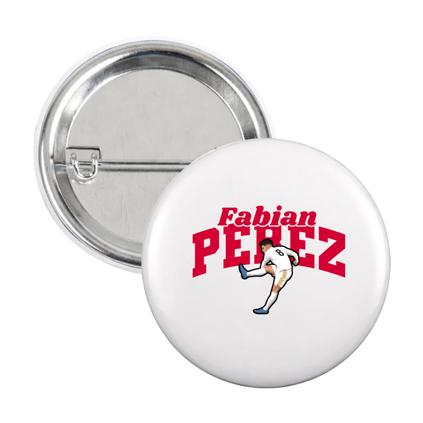 Game Day Button — Signature Arch in White