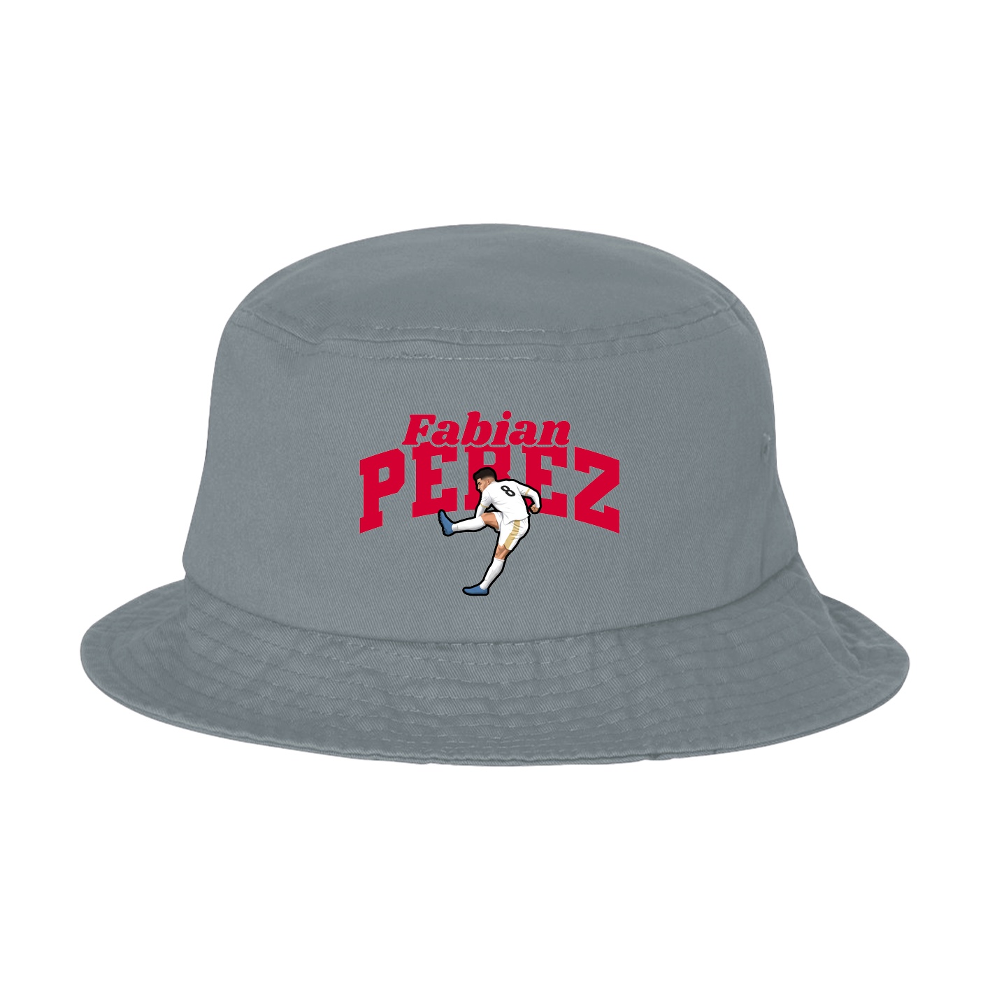 Bucket Cap — Signature Arch in Grey