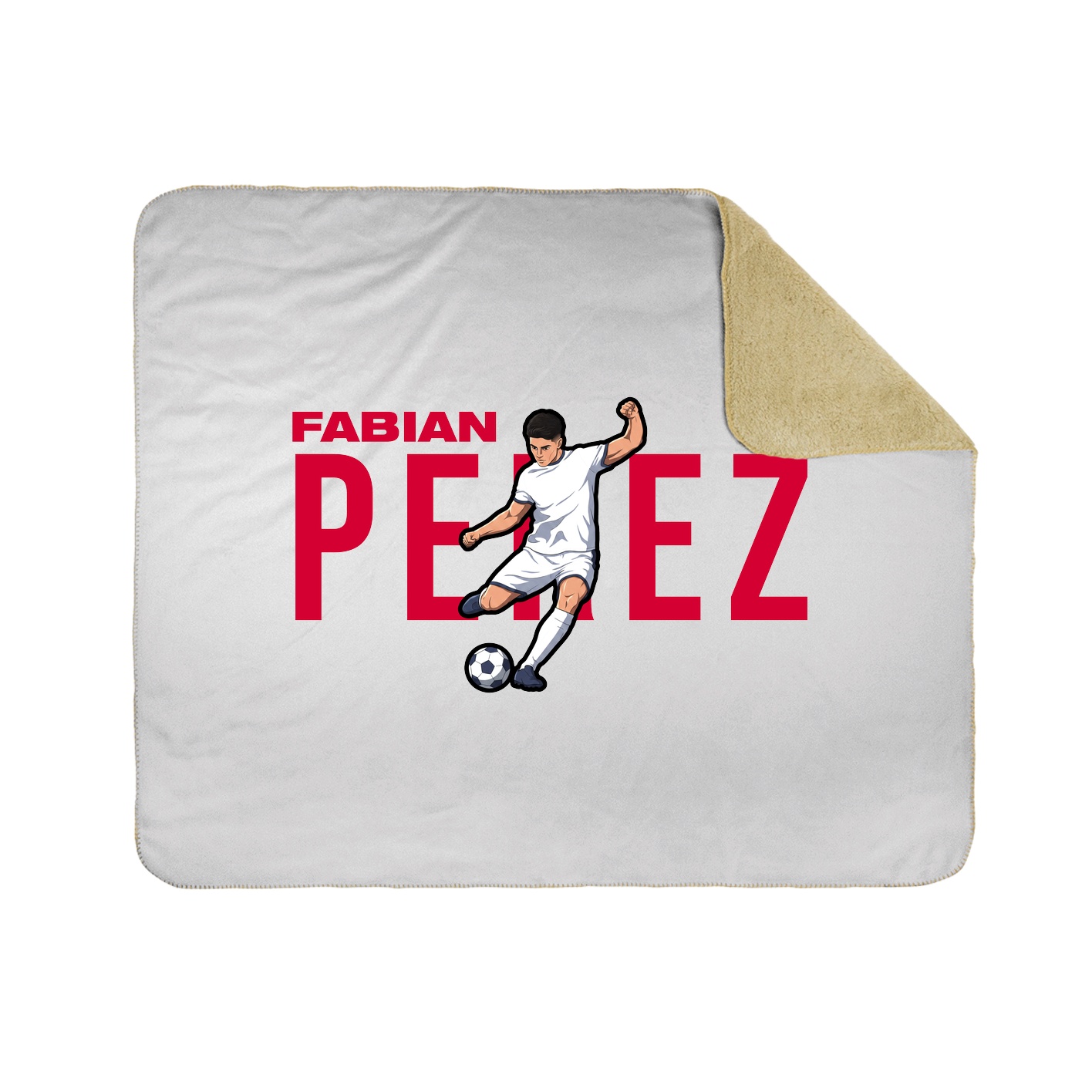 Throw Blanket — Player Name in White