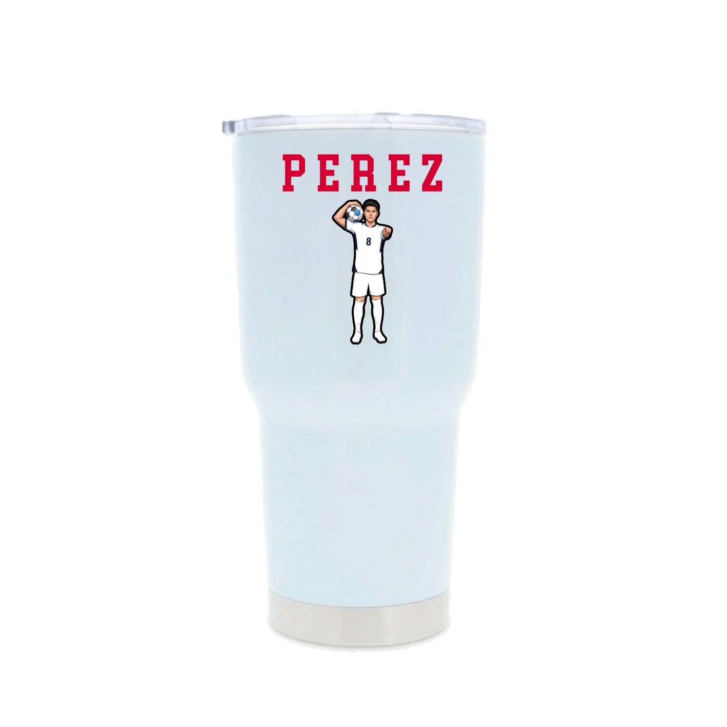30oz Stainless Steel Tumbler — Shirsey in White