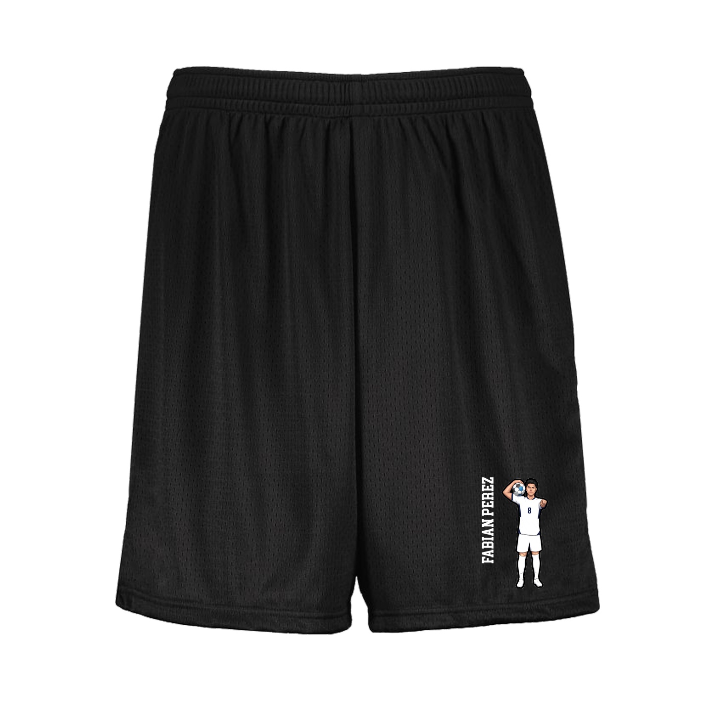 Shorts — Name Vertical in Black
