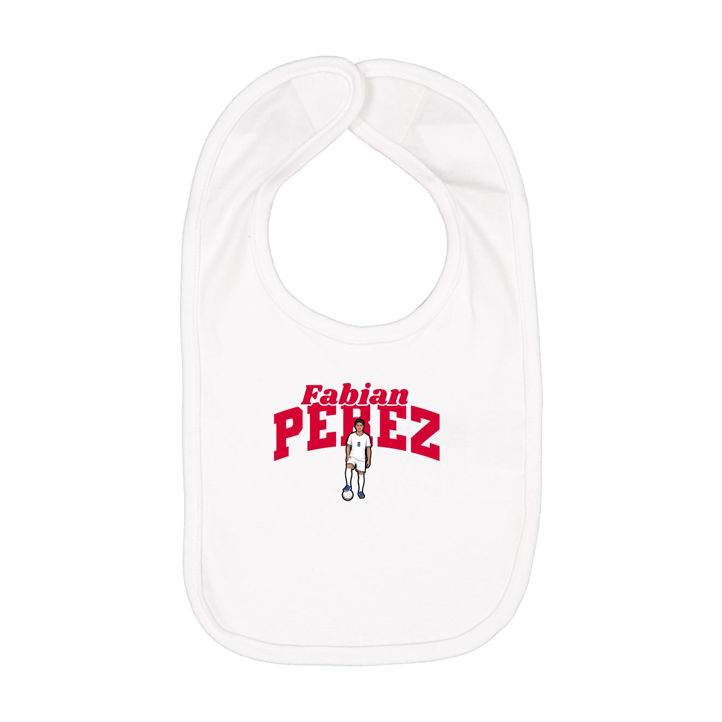 Infant Bib — Signature Arch in White