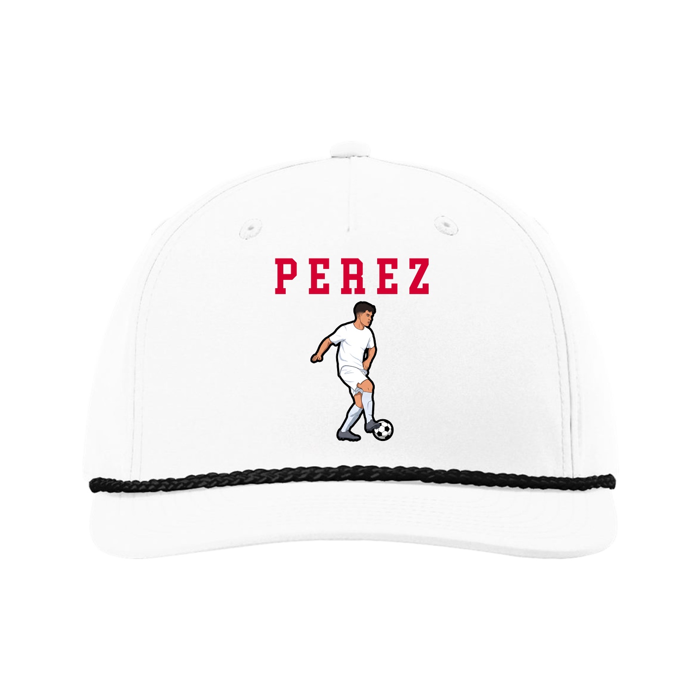 Five-Panel Classic Rope Cap — Shirsey in White