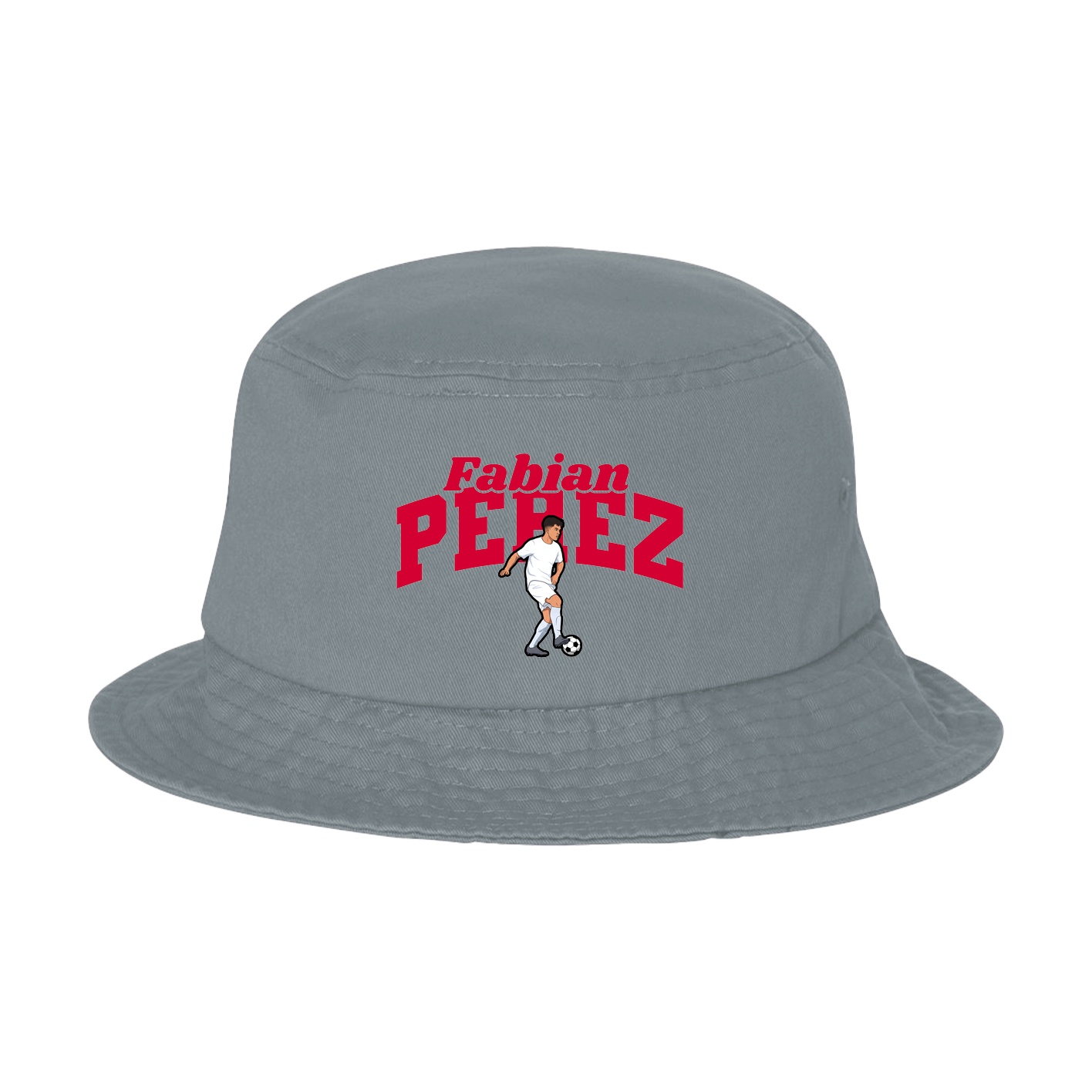 Bucket Cap — Signature Arch in Grey